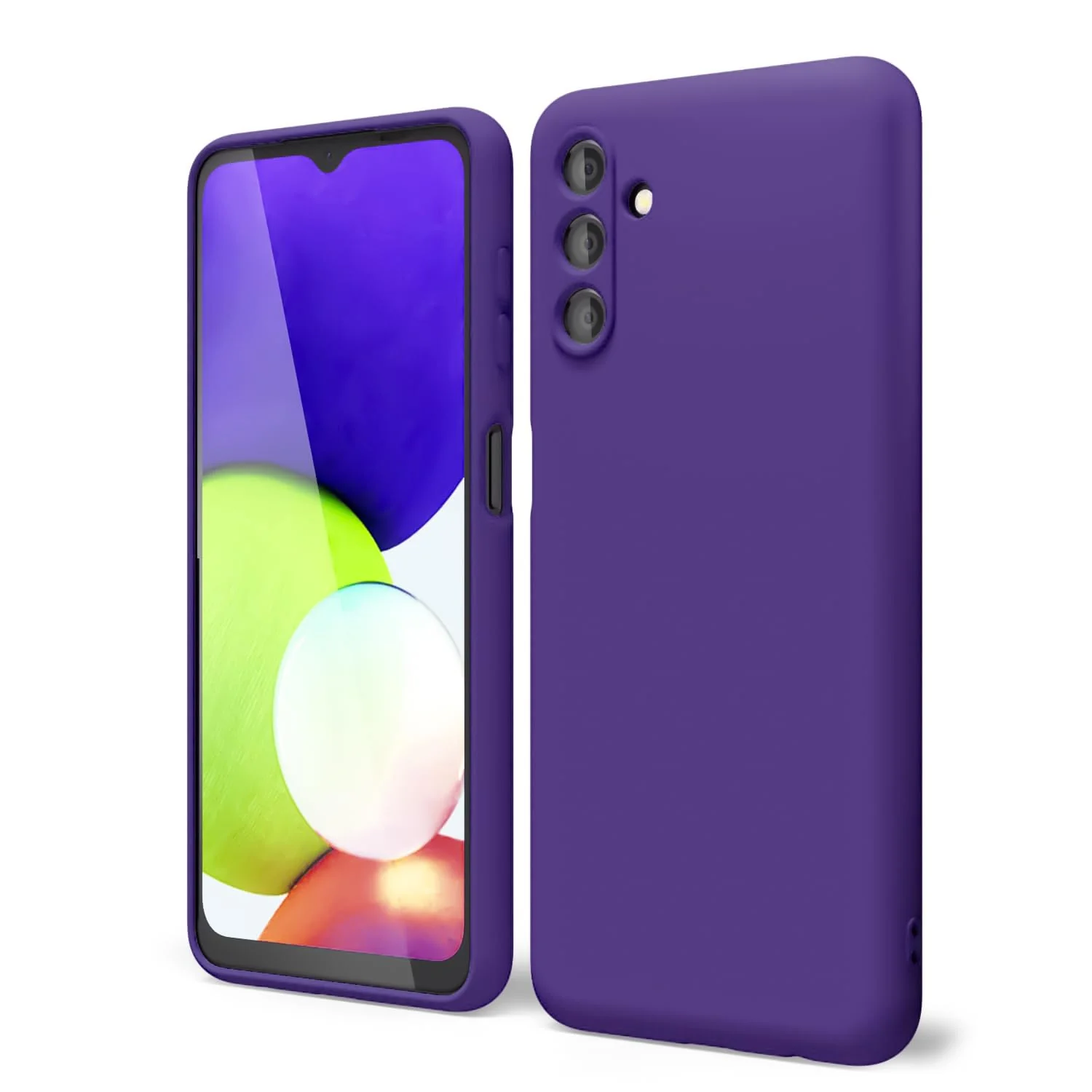 DL3 Mobilak Silicone Protective Case for Samsung Galaxy A35, Shock-absorbing protection, Scratch-resistant surface, Soft microfiber lining - Purple