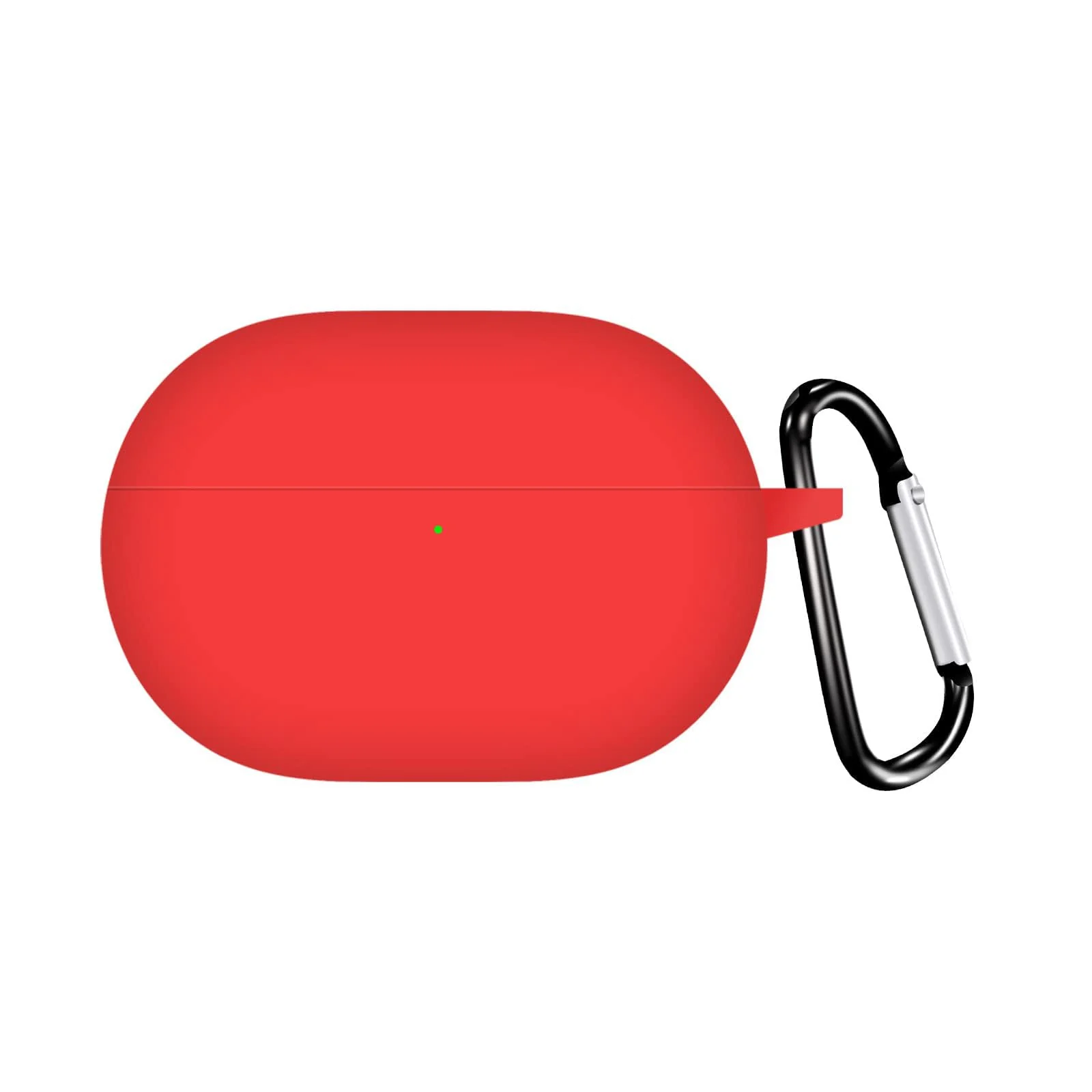 DL3 Mobilak Silicone Case Compatible with Oraimo Freepods Lite OTW-330 Earbuds, Soft Silicone Protective Case Cover, Shockproof Sleeve with Carabiner Compatible with Oraimo Freepods Lite - Red