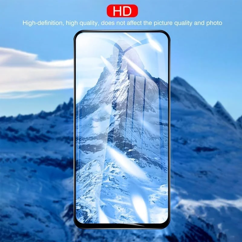 DL3 Mobilak 5D Full Glass Screen Protector For Redmi Note 10/Note 10S 5D. Black Frame - Clear
