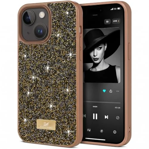 DL3 MOBILAK Case For iPhone 15+ Plus/14 Plus 6.7 Case Glitter, Sparkle Diamond Crystal Bling Case with Bling, Ultra Thin Lightweight Full Body Shockproof Anti-Scratch Protective Cover