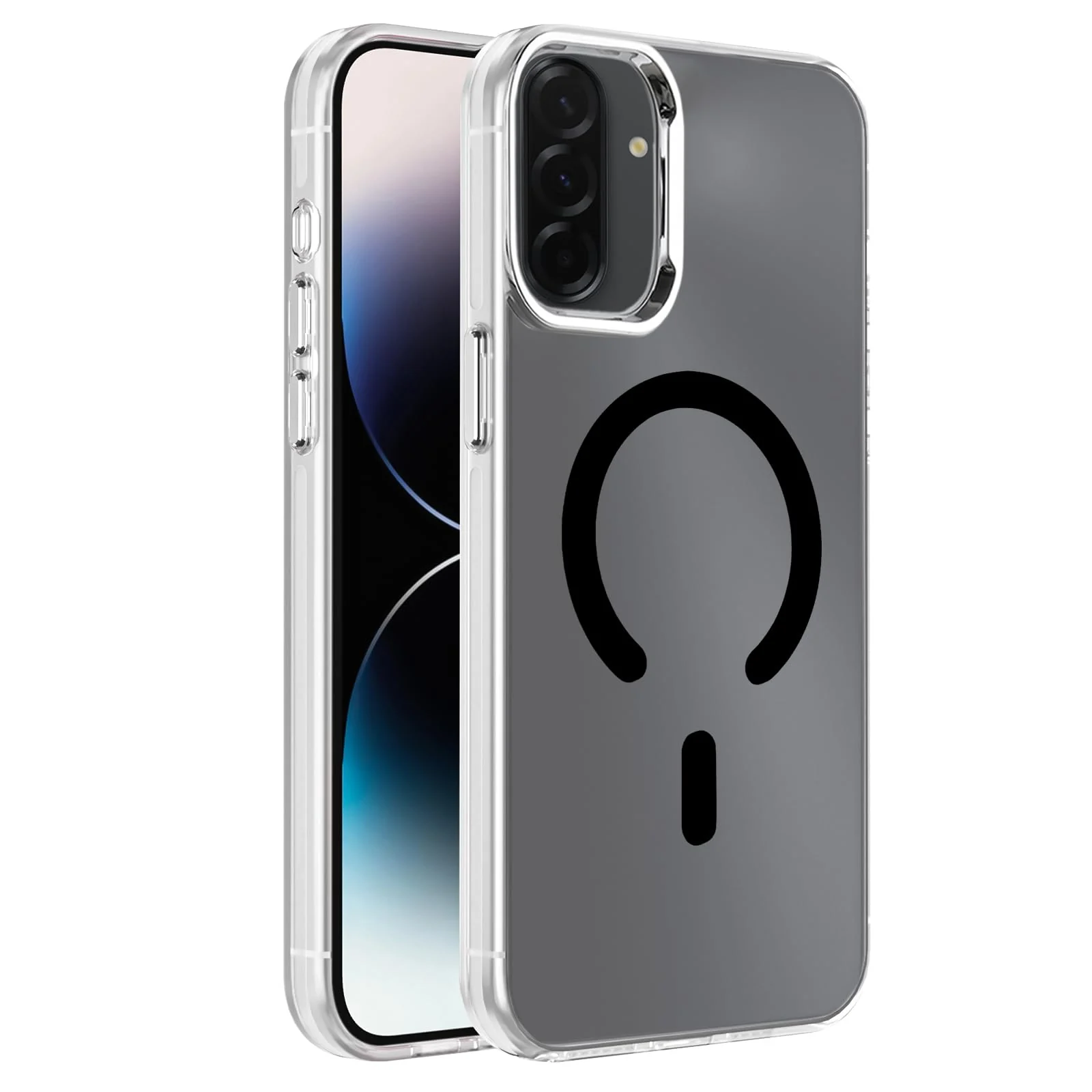 DL3 Mobilak Case for Samsung Galaxy A17 / A26 5G Crystal Clear [Not Compatible with MagSafe] Soft TPU Gel Case Flexible Silicone Anti-Scratch Transparent TPU Cover - Black