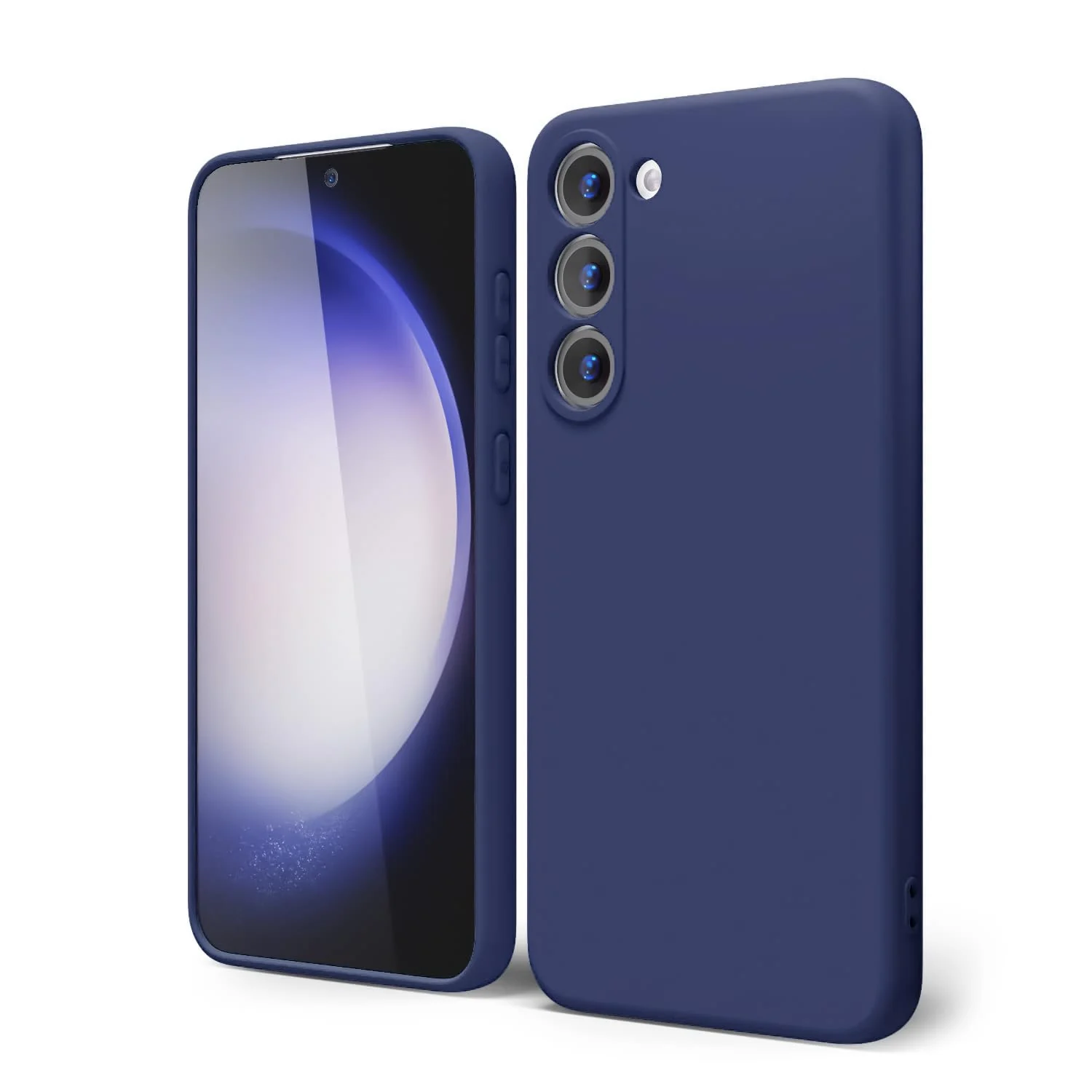 DL3 Mobilak Liquid Silicone Case for Samsung Galaxy Note 10, Shock-absorbing protection, Scratch-resistant surface, Soft microfiber lining - Blue 2