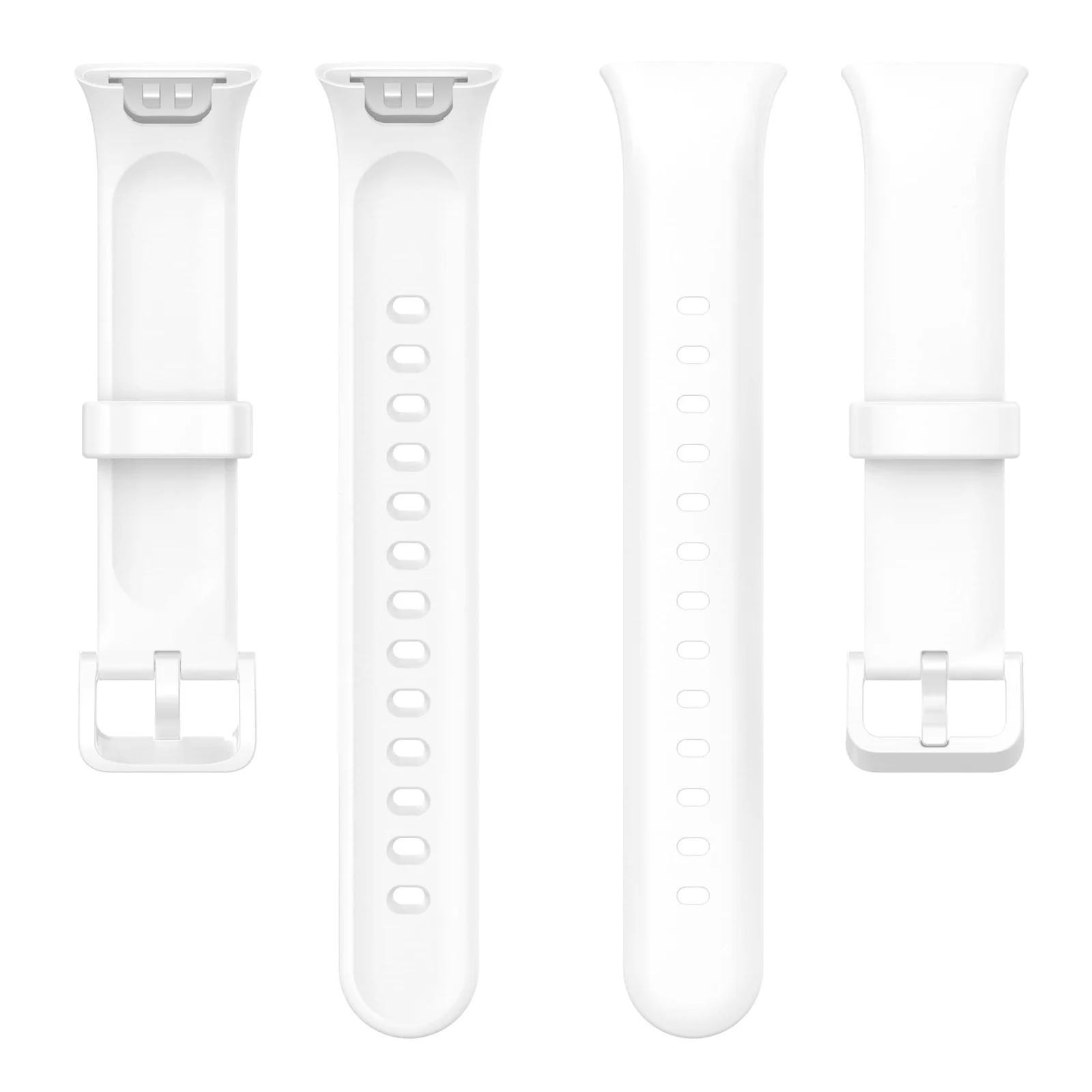 DL3 Mobilak Bands Compatible with Xiaomi Mi Band 7 Pro Watch Replacement Soft Durable Colourful Silicone Watch Band Sports Strap Wristband for Mi Band 7 Pro Smartwatch Accessories - White