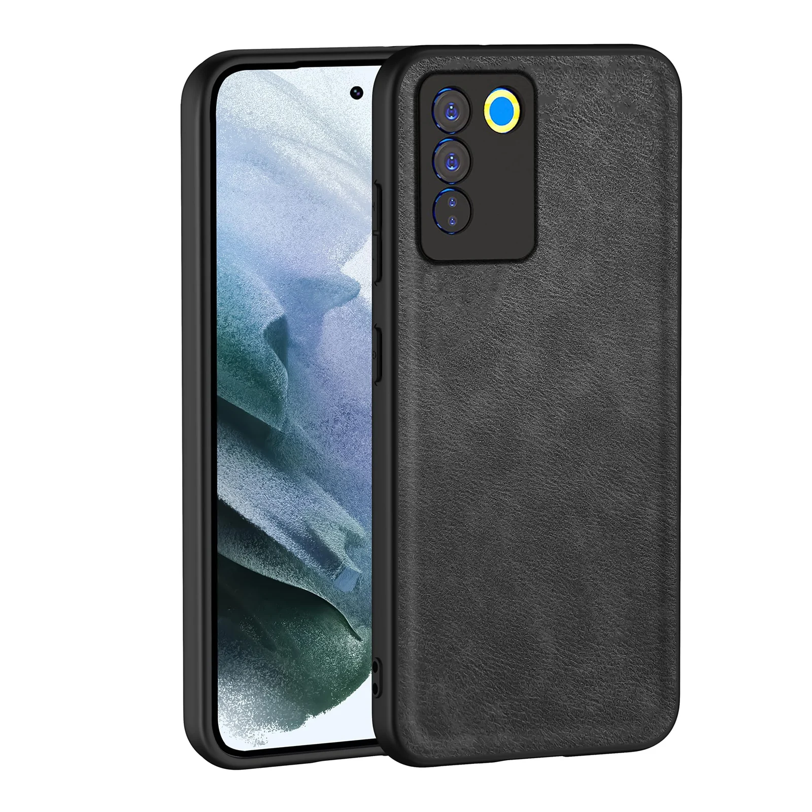 Dl3 Mobilak Case for Vivo V27 5G / V27 PRO 5G Leather Case,Anti-Drop, Anti-Shock, Non-Slip Texture,Simple Cell Phong Cover for Vivo V27 5G / V27 PRO 5G (Blue)