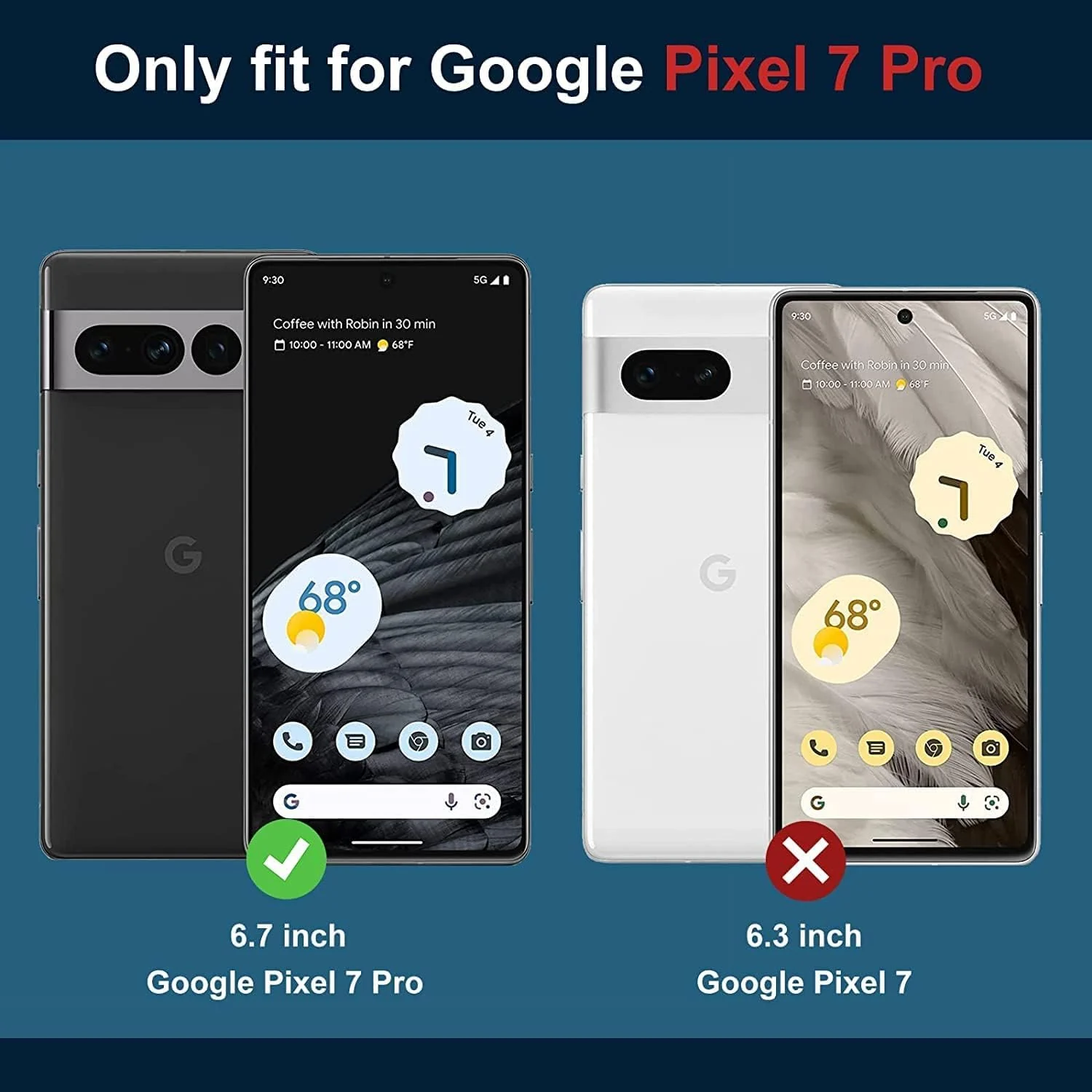 DL3 Mobilak Case Compatible with Google Pixel 7 Pro Case Crystal Soft TPU Gel Case Flexible Silicone Anti-Scratch Camera Protection TPU Cover - Clear