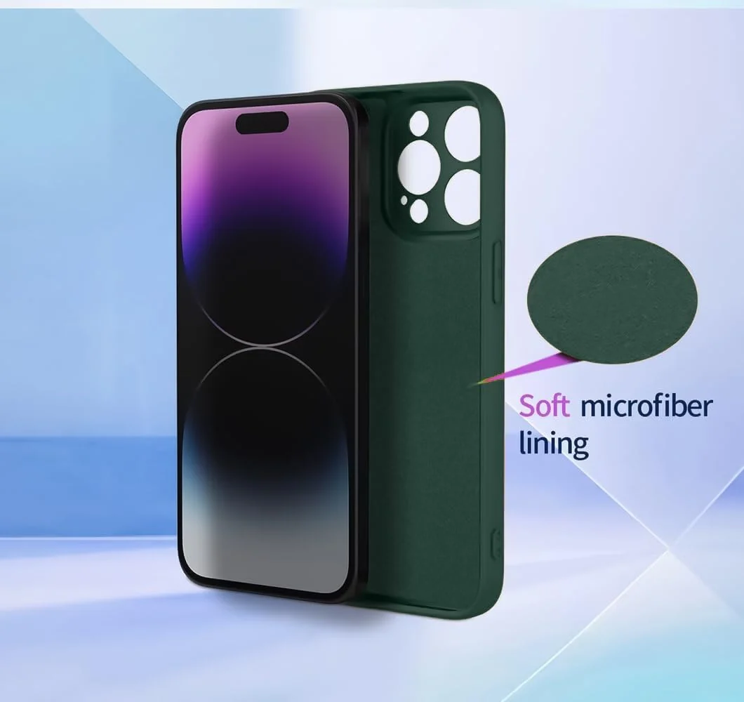 DL3 Mobilak Liquid Silicone Case for realme C65, Shock-absorbing protection, Scratch-resistant surface, Soft microfiber lining - Green