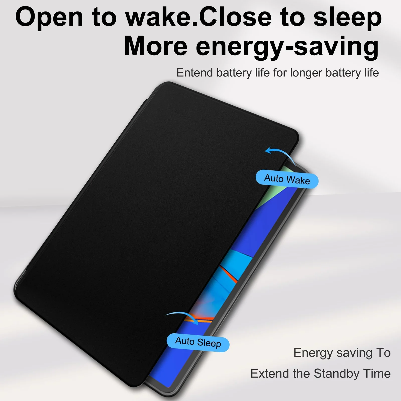DL3 Mobilak Case for Samsung Galaxy Tab S10 Lite/S10 FE/S9 FE 10.9-Inch/S9 11-Inch, 360° Rotation Multi-angle Stand Slim Cover PU leather + Transparent Acrylic case with Pen Holder Auto Wake/Sleep - Black