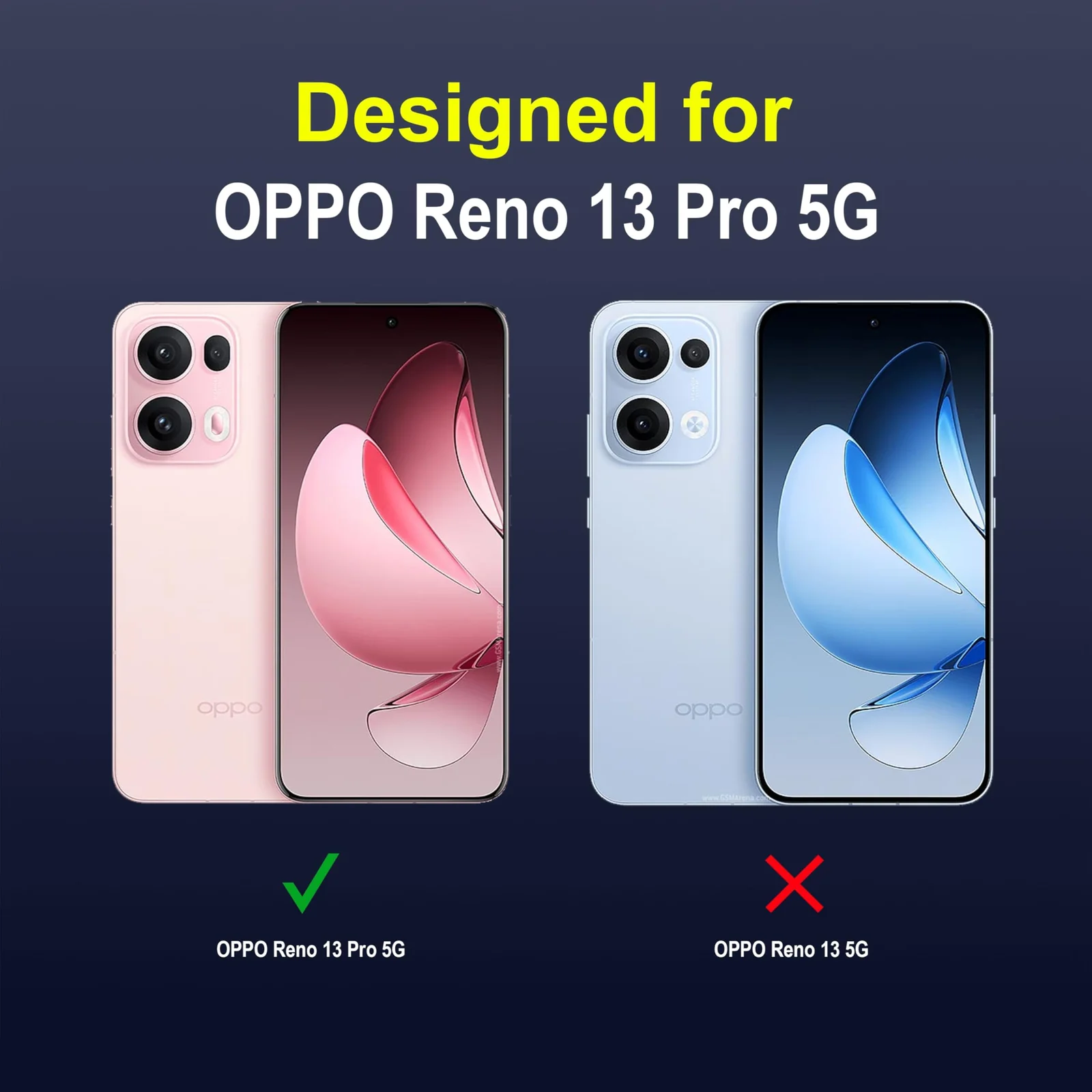 DL3 Mobilak Flexible Silicone and TPU Protective Case with Camera Protection for OPPO Reno 13 Pro 5G - Blue