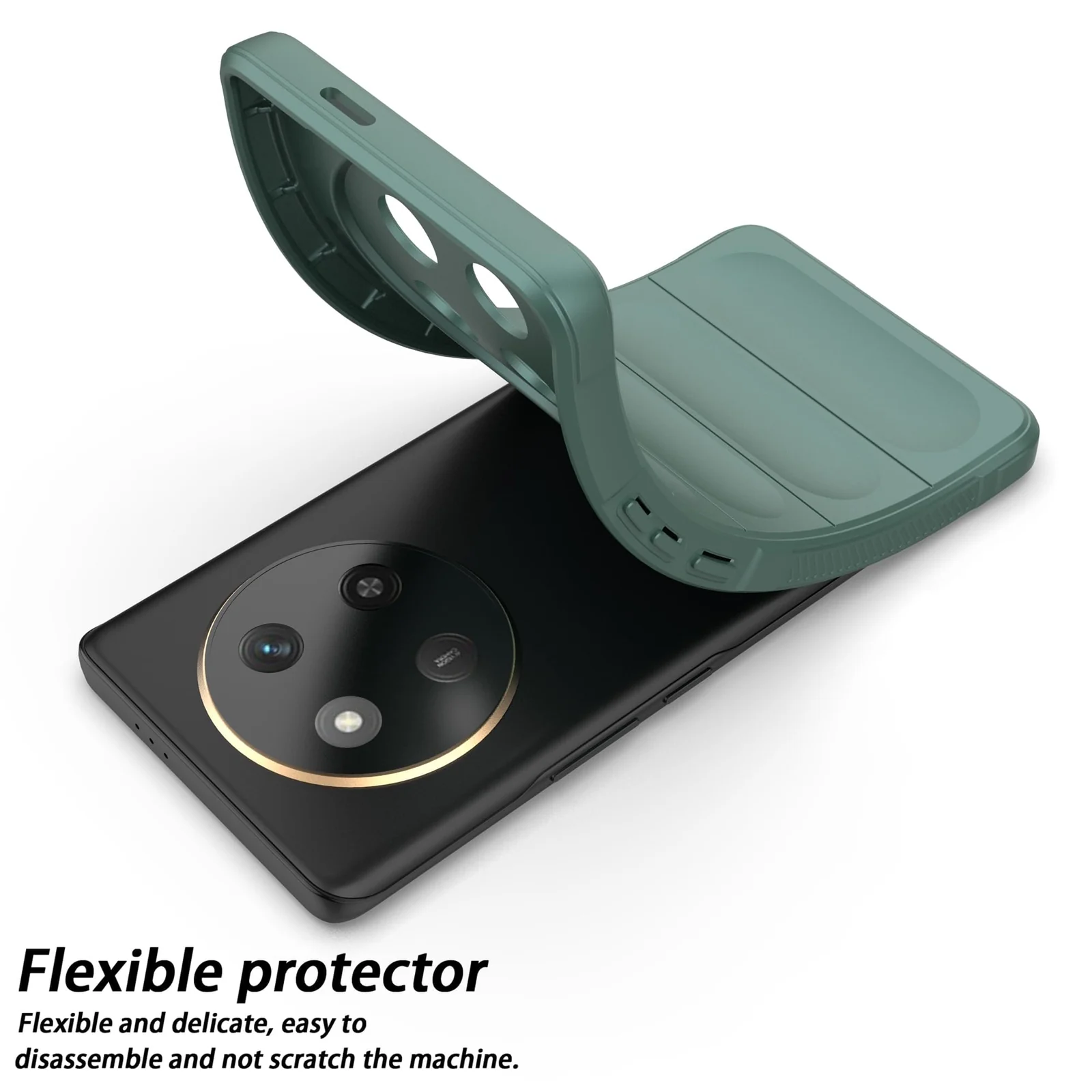 DL3 Mobilak Flexible Silicone and TPU Protective Case with Camera Protection for Honor X9C - Green