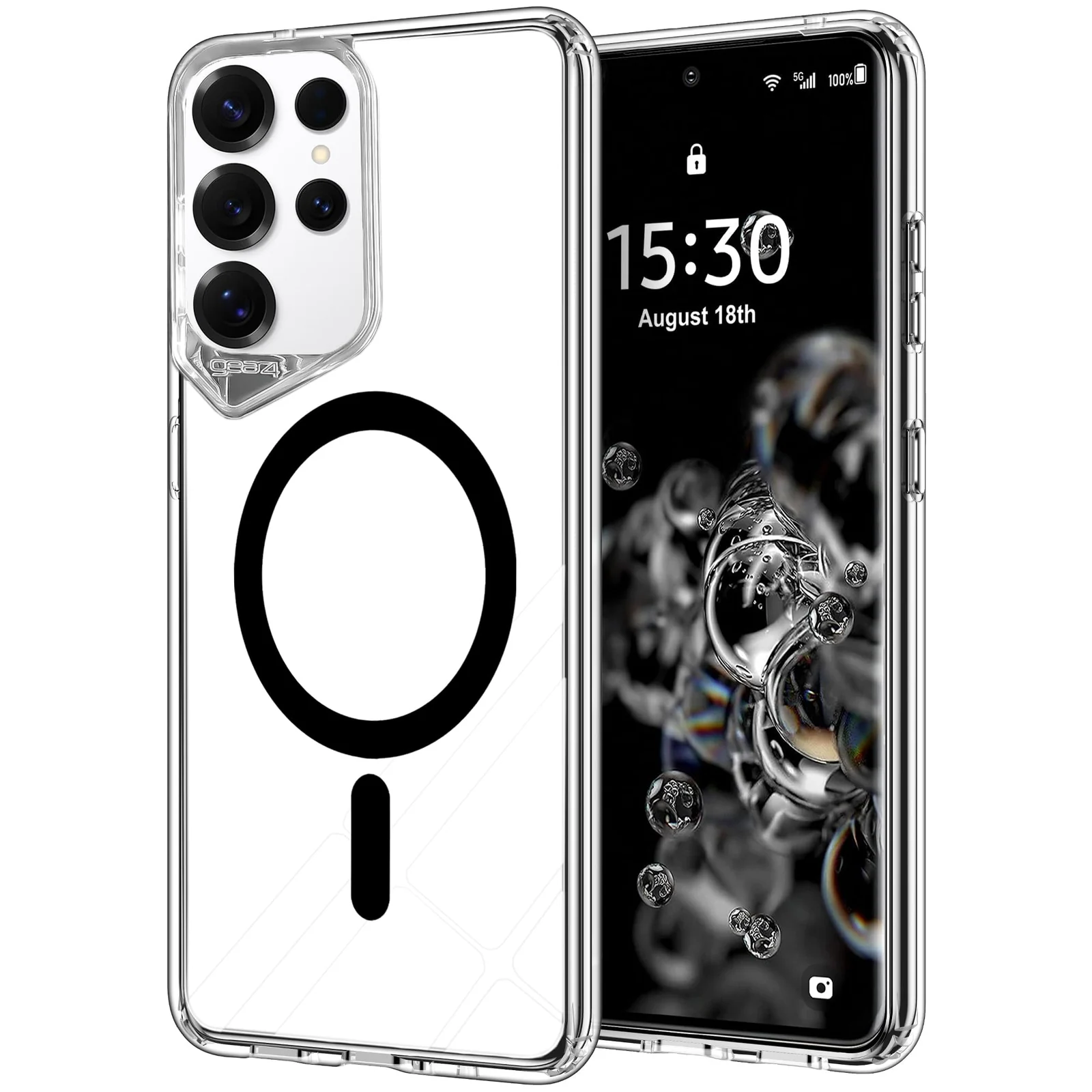 DL3 Mobilak Magnetic Case for Samsung Galaxy S26 Ultra, Glossy Colored Back Cover [Compatible with MagSafe] Clear Bumper, Slim Anti-Scratch Durable Protective Phone Case - White