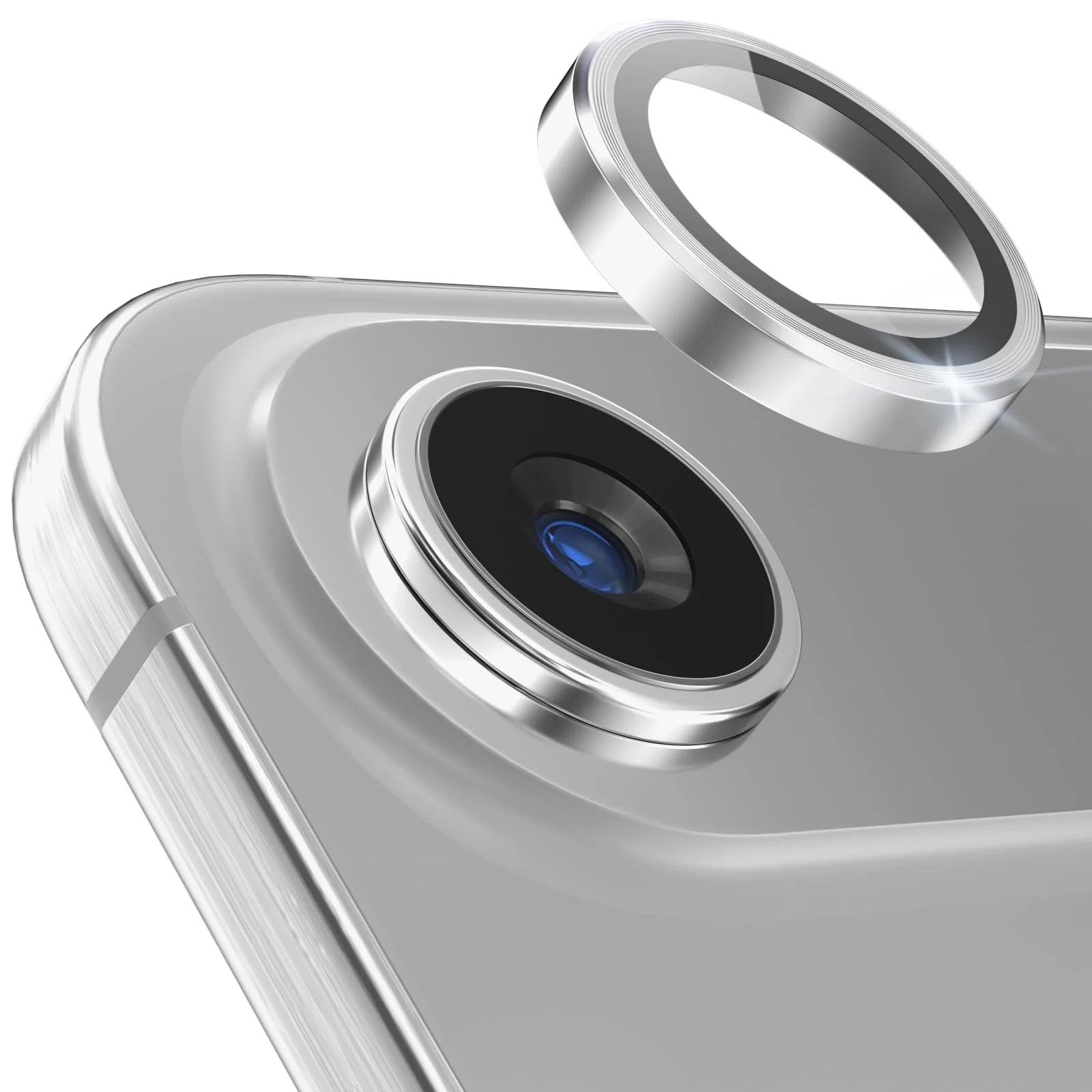 DL3 Mobilak Camera Lens Protector for iPhone Air / 17 Air 6.5-Inch Accessories, 9H Tempered Glass Metal Individual Ring Camera Cover Screen Protector, Case Friendly, Anti Scratch