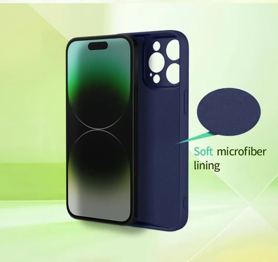 DL3 Mobilak Liquid Silicone Case for realme C65, Shock-absorbing protection, Scratch-resistant surface, Soft microfiber lining - Dark Blue