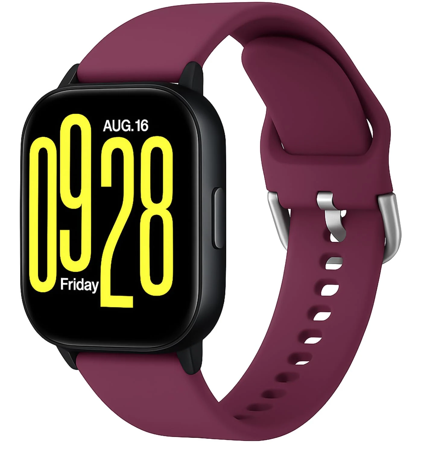 DL3 Mobilak Straps Compatible with Xiaomi Redmi Watch 5 Active/Redmi Watch 5 Lite Bracelet, 22mm Soft Silicone Replacement Band Sports Strap Wristbands [Wear-resistant] [breathable] - Wine Red