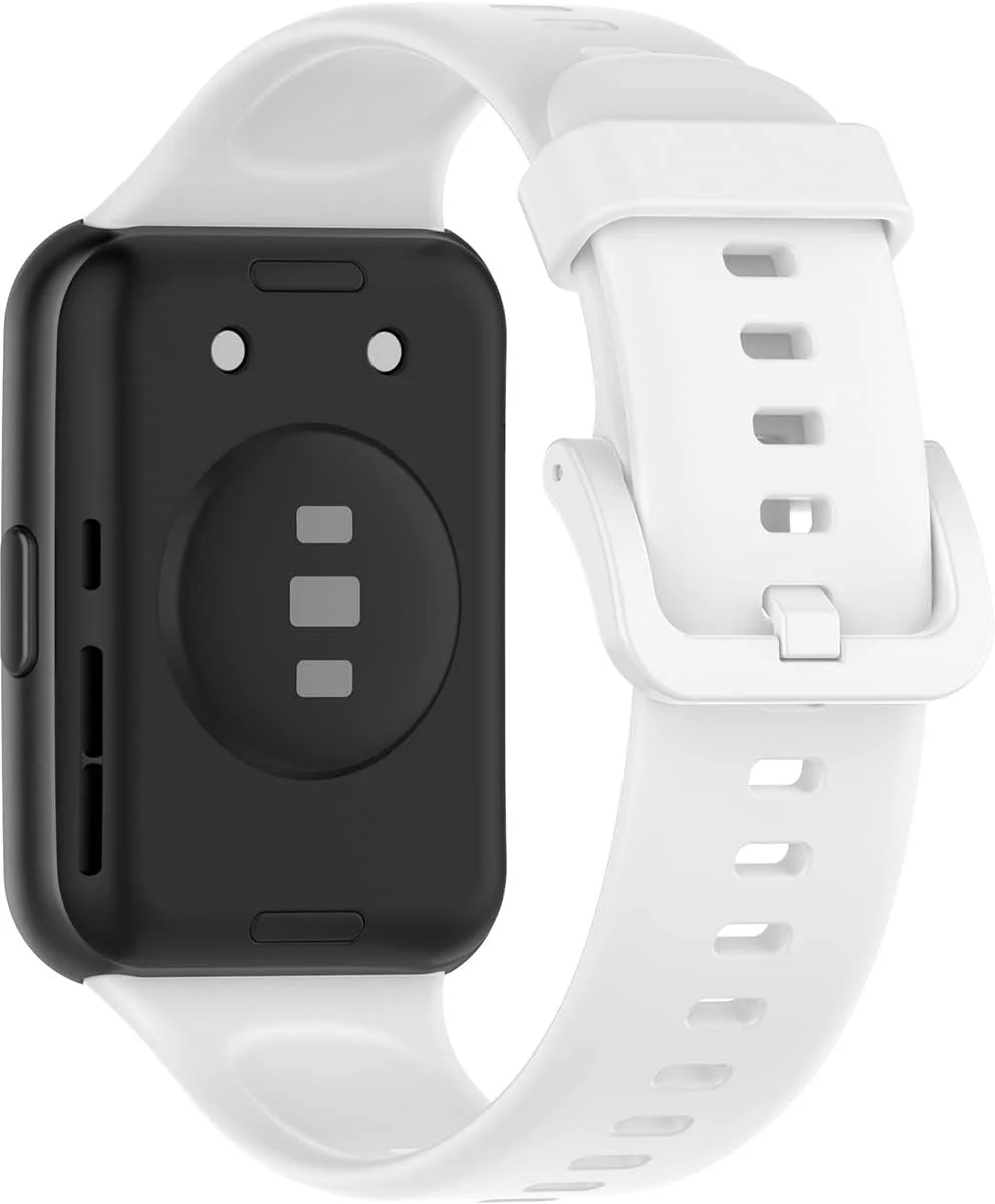 DL3 Mobilak Silicone Strap Compatible With Huawei Watch Fit 2, Sport Band Wristband Bracelet - White