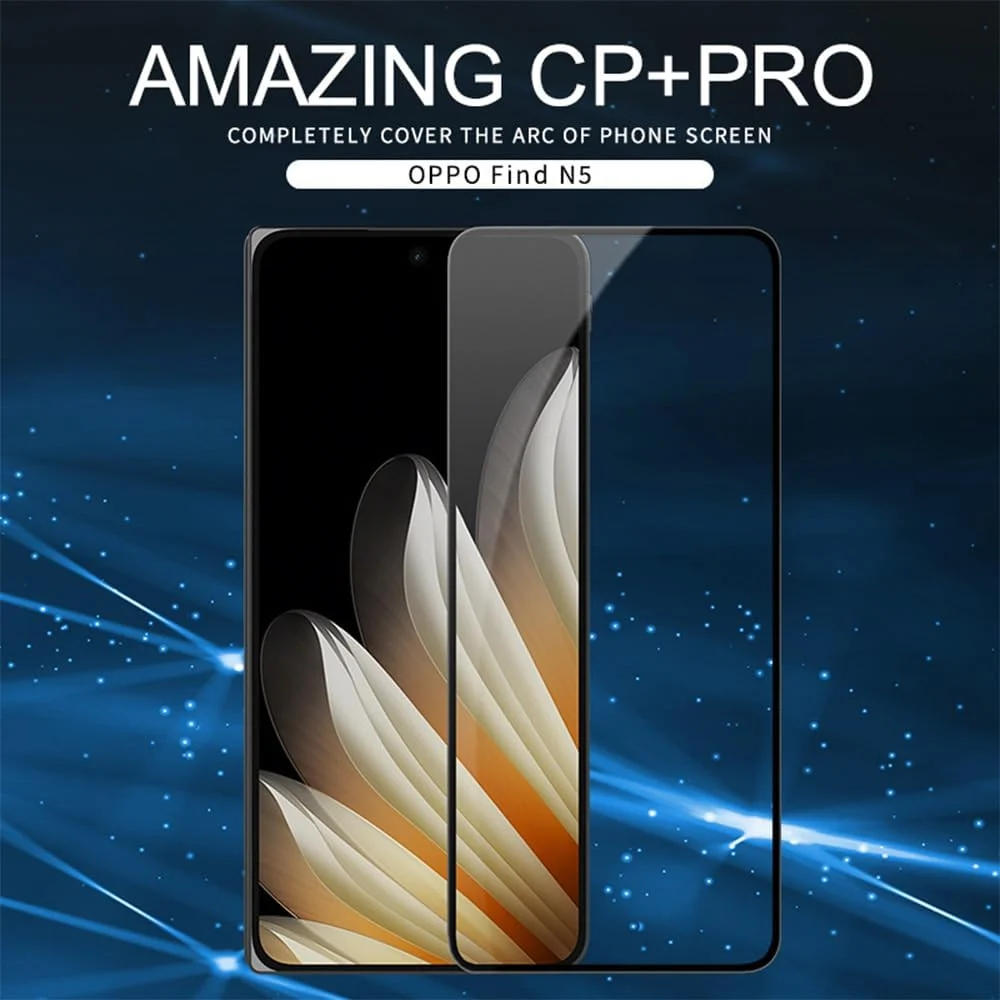 DL3 Mobilak Front Screen Protector for OPPO Find N5 2025, Tempered Glass Film with Easy Installation, Compatible with Cover, HD - Clear