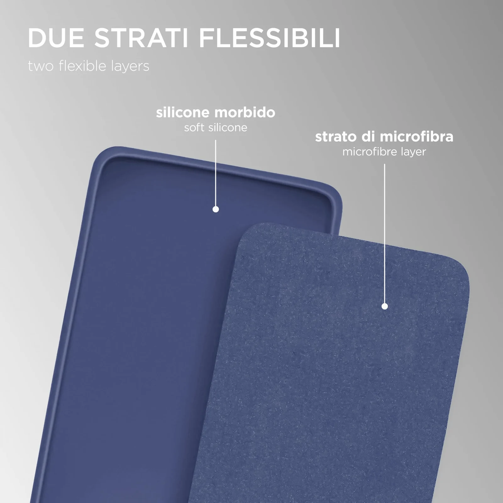 DL3 Mobilak Soft Silicone Protective Case for Xiaomi Mi Note 10 Lite with Microfiber Lining and Shockproof Design - Blue 1