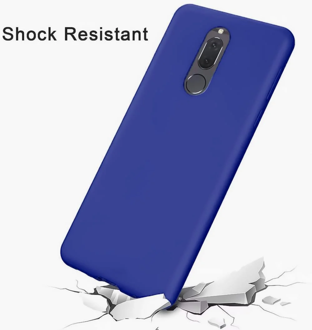 DL3 Mobilak Silicone Protective Case for Huawei Mate 10 Lite, Shock-absorbing protection, Scratch-resistant surface, Soft microfiber lining - Pepsi