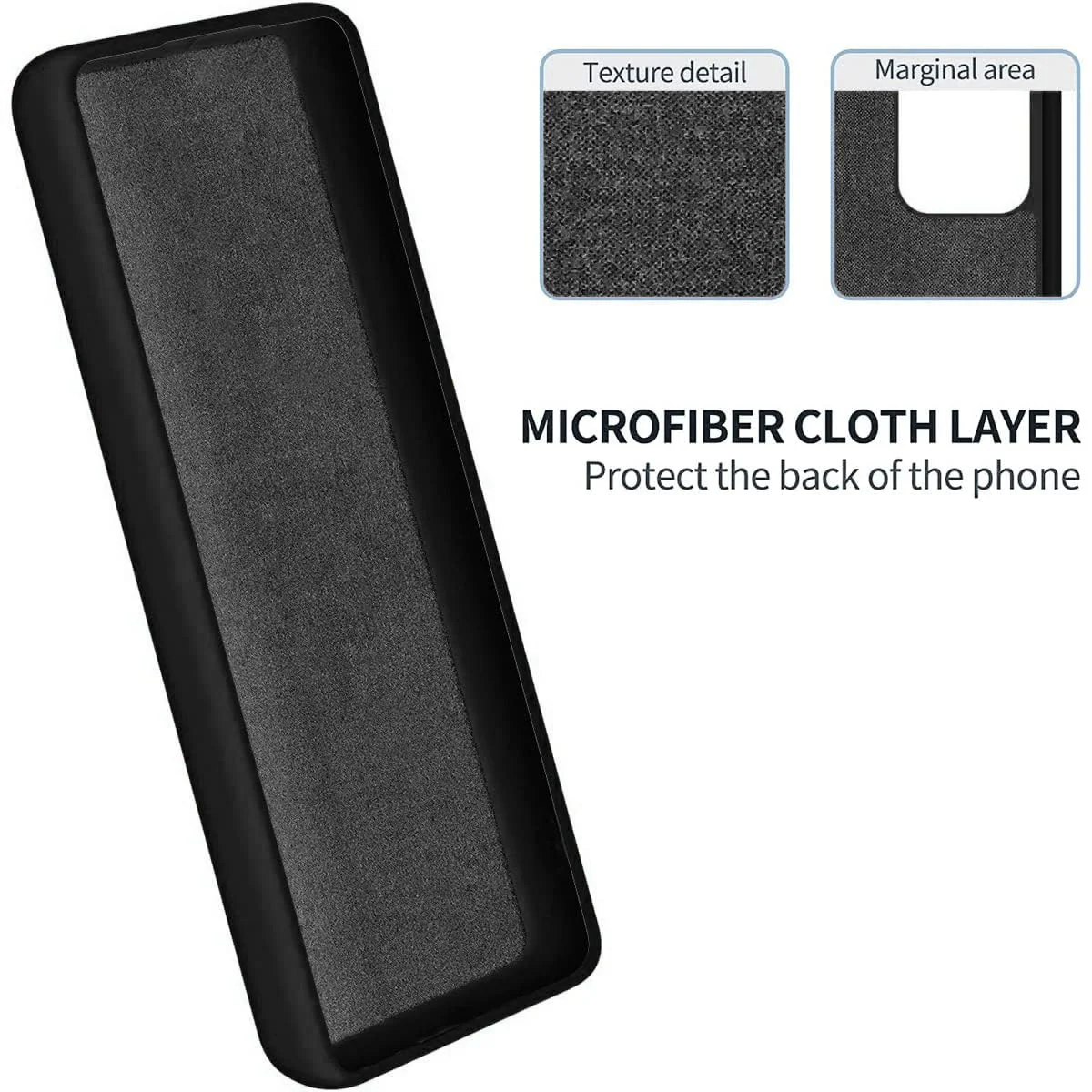 DL3 Mobilak Liquid Silicone Protective Case with Soft Microfiber Lining with Full Camera Protection for Infinix Hot 30i - Black