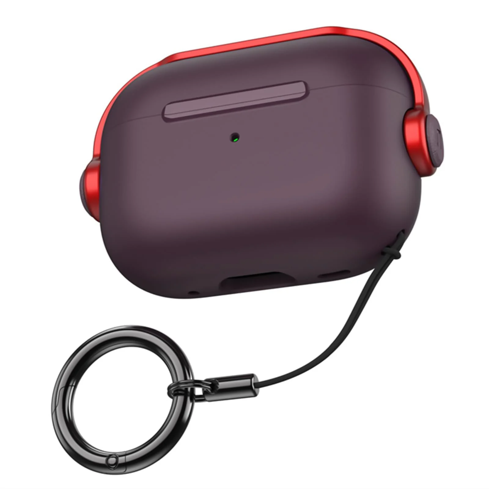 DL3 Mobilak Case for AirPods Pro 2 Protective Skin Case Compatible with 2022 AirPods Pro 2nd Generation - Wine Red/Red