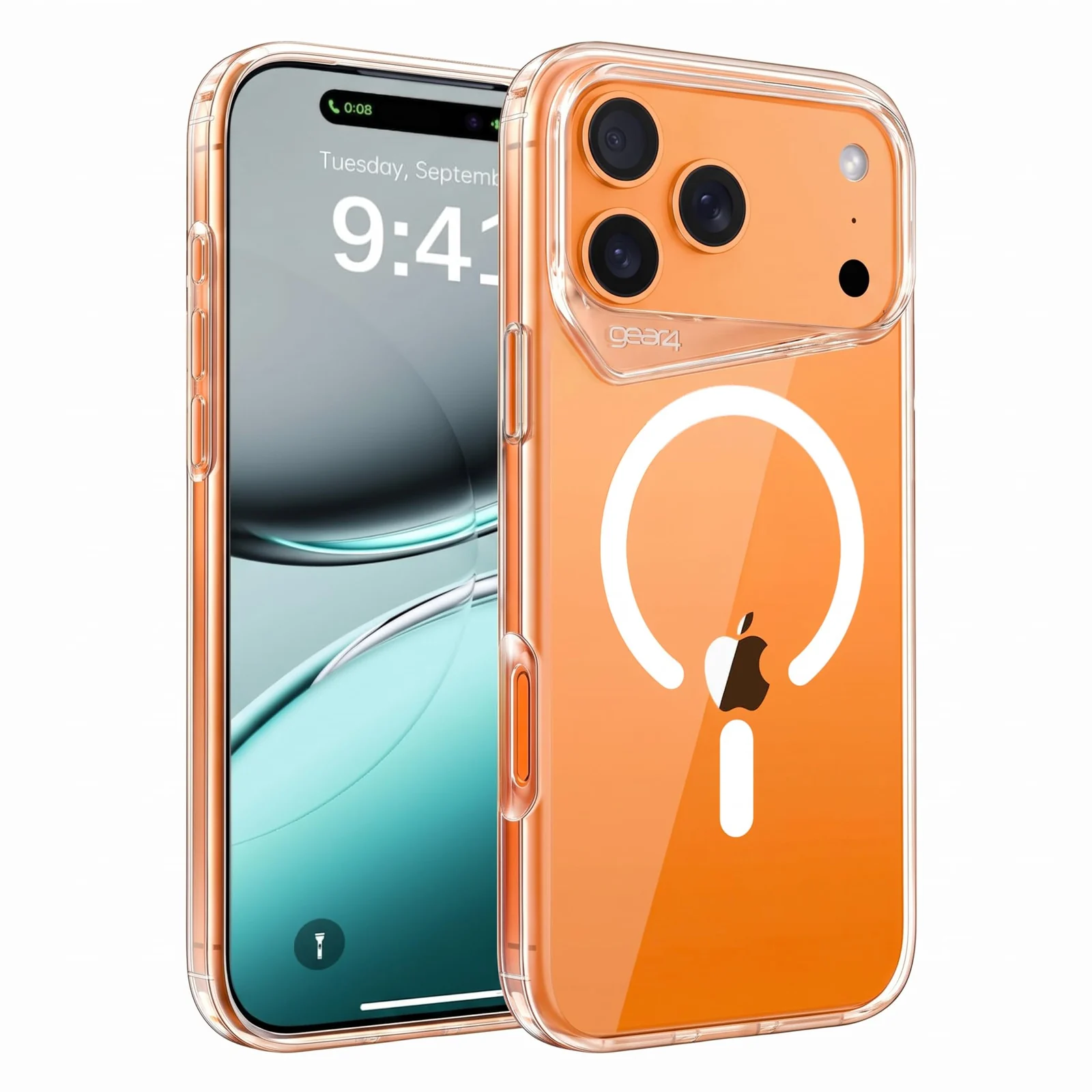 iPhone 17 Pro Max — DL3 MOBILAK Clear Magnetic Phone Case Compatible with MagSafe for Apple iPhone 17 Pro Max