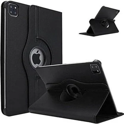 DL3 Mobilak Protective Cover for iPad Pro 11-Inch M4 2024, 360° Rotatable Smart Stand, Leather Folio Flip Cover with Multi-Angle Viewing, Auto Wake Sleep