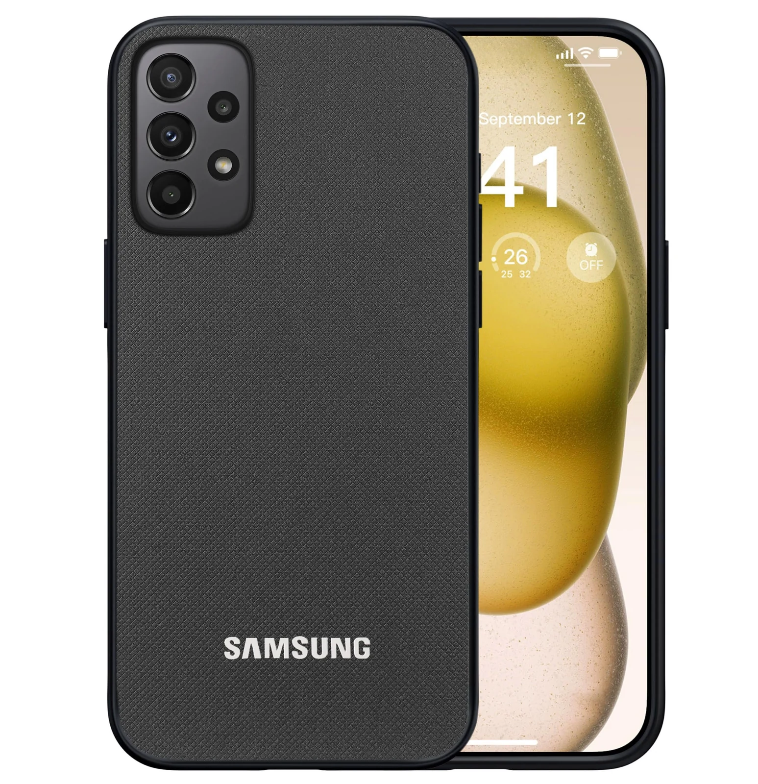 Dl3 Mobilak Compatible with Samsung Galaxy A23 Case Dual Layer Heavy Duty Cell Phone Protective Cover Shockproof Rugged with Non-Slip Textured - Green