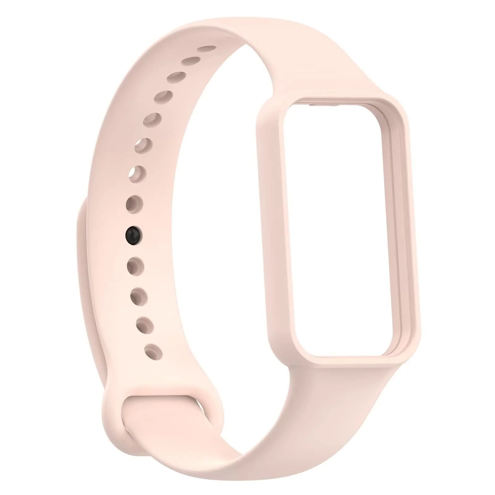 DL3 MOBILAK Sport Band Compatible With Amazfit Band 7 Fitness Tracker Replacement Strap Soft Silicone Wristband Bracelet For Amazfit Band7 - Light Pink