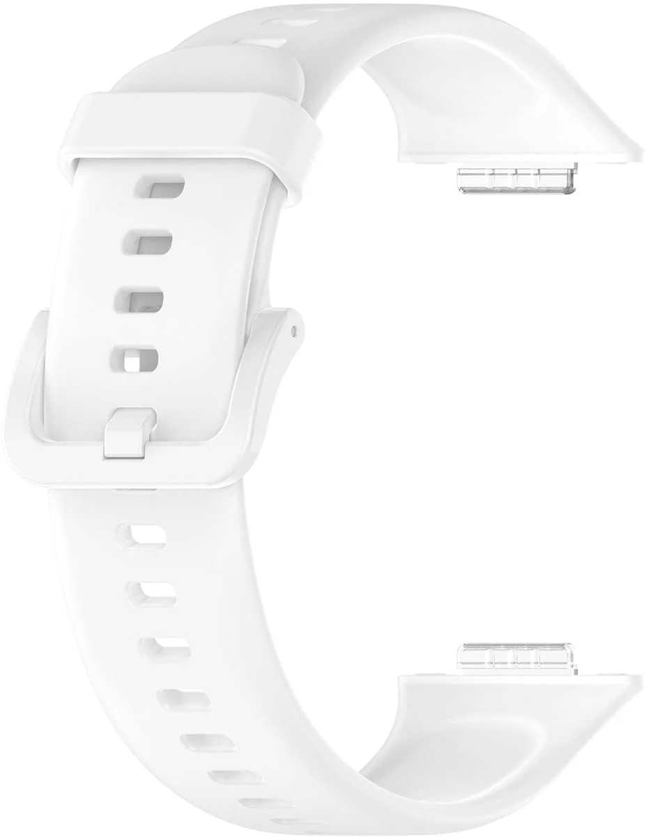 DL3 Mobilak Silicone Strap Compatible With Huawei Watch Fit 2, Sport Band Wristband Bracelet - White