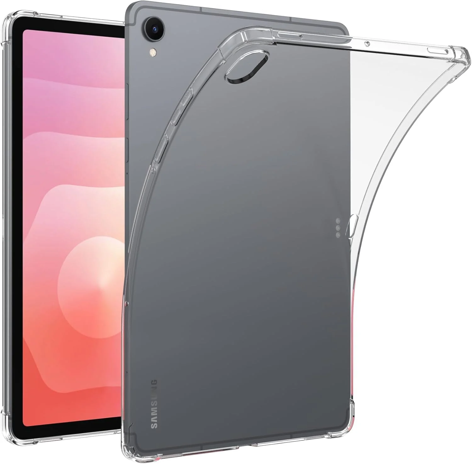 DL3 Mobilak Case For Samsung Galaxy Tab S11 11 Inch (SM-X730/X736B), Ultra Thin Silicone Shockproof Back Shell HD TPU Protective Cover - Clear