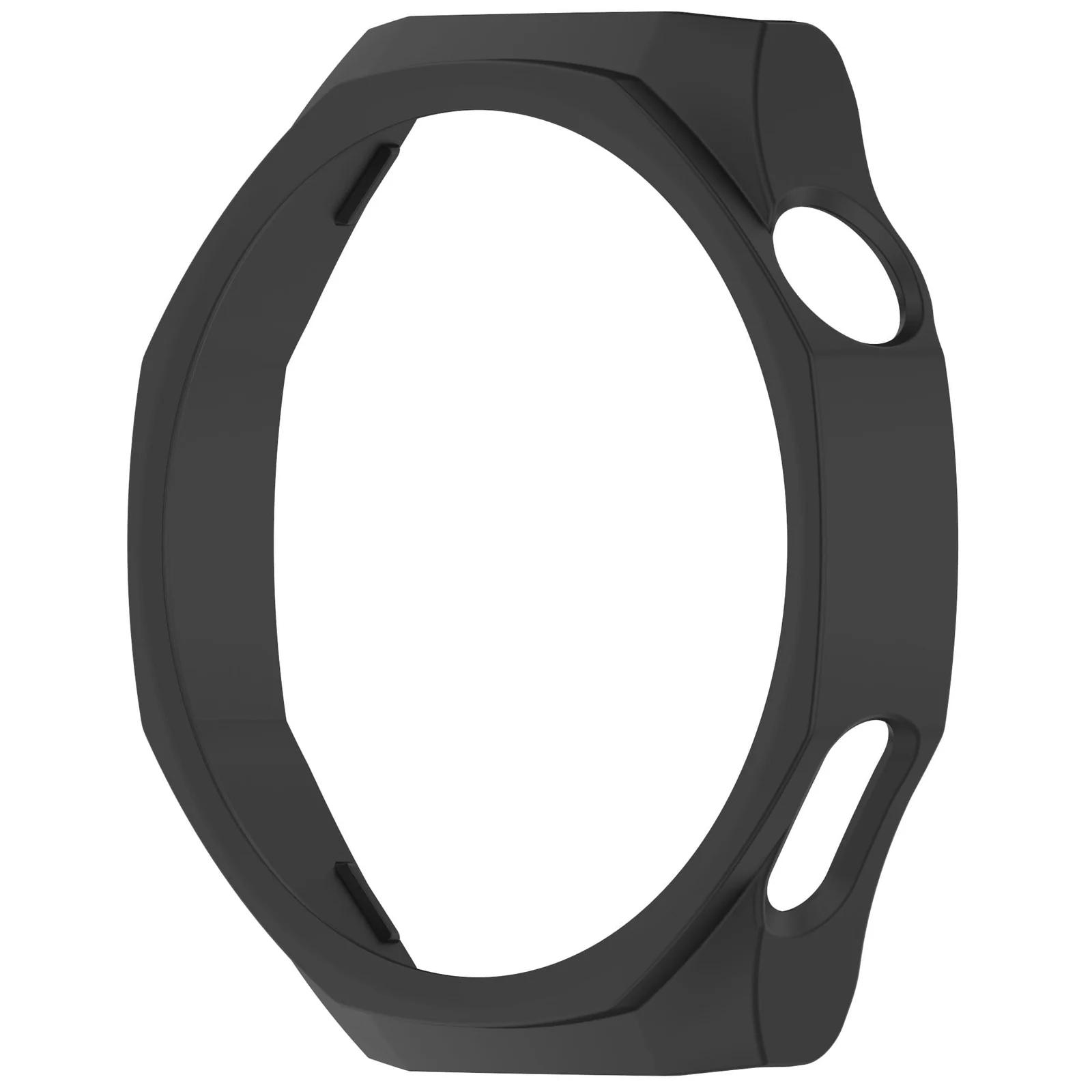 DL3 Mobilak Coverage Case with No Screen Protector Compatible with Huawei Watch GT 5 Pro 46MM, Disscool PC and Real Glass Protective Case Cover Compatible with Huawei Watch GT5 Pro 46MM - Black