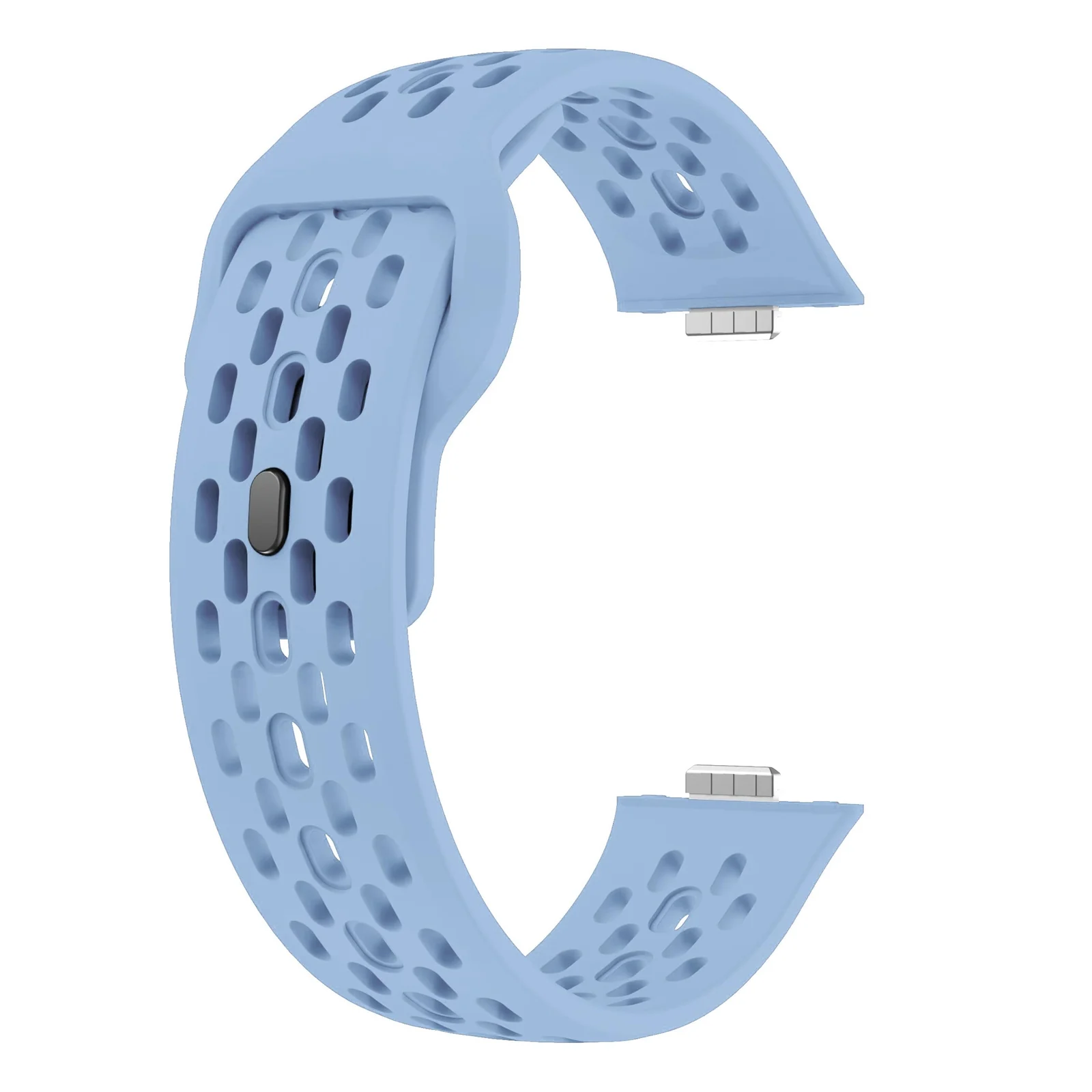 DL3 Mobilak Silicone Mesh Breathable Straps for Huawei Watch Fit 4 Pro Strap. Wristband Bands Bracelet Sports Bracelet Quick Release Adjustable Armband for Huawei Watch Fit 4/Fit 3 - Sky Blue