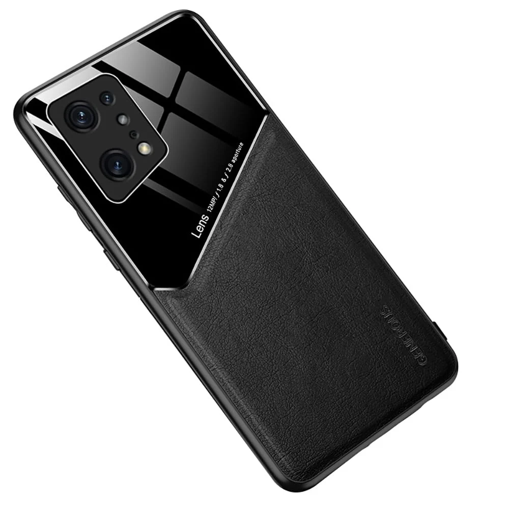 DL3 Mobilak Magnetic Car-Mount Case for OPPO Find X5 Pro with Camera Protection and Shockproof Design - Black