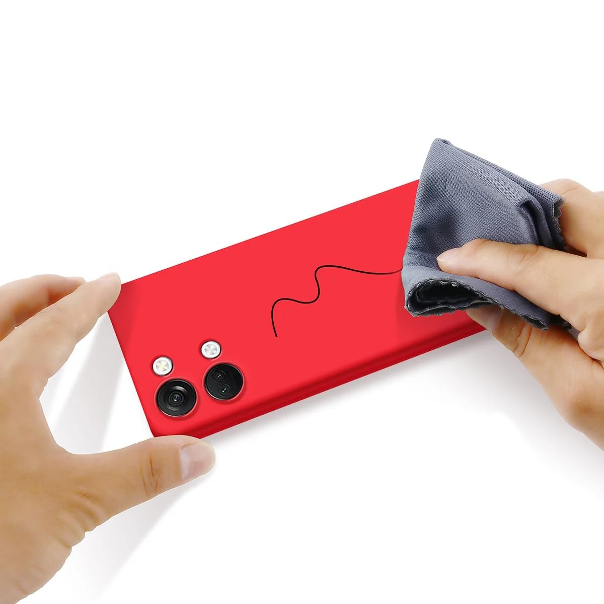 DL3 Mobilak Soft Silicone Gel Bumper Case for OnePlus Nord 3 - Red