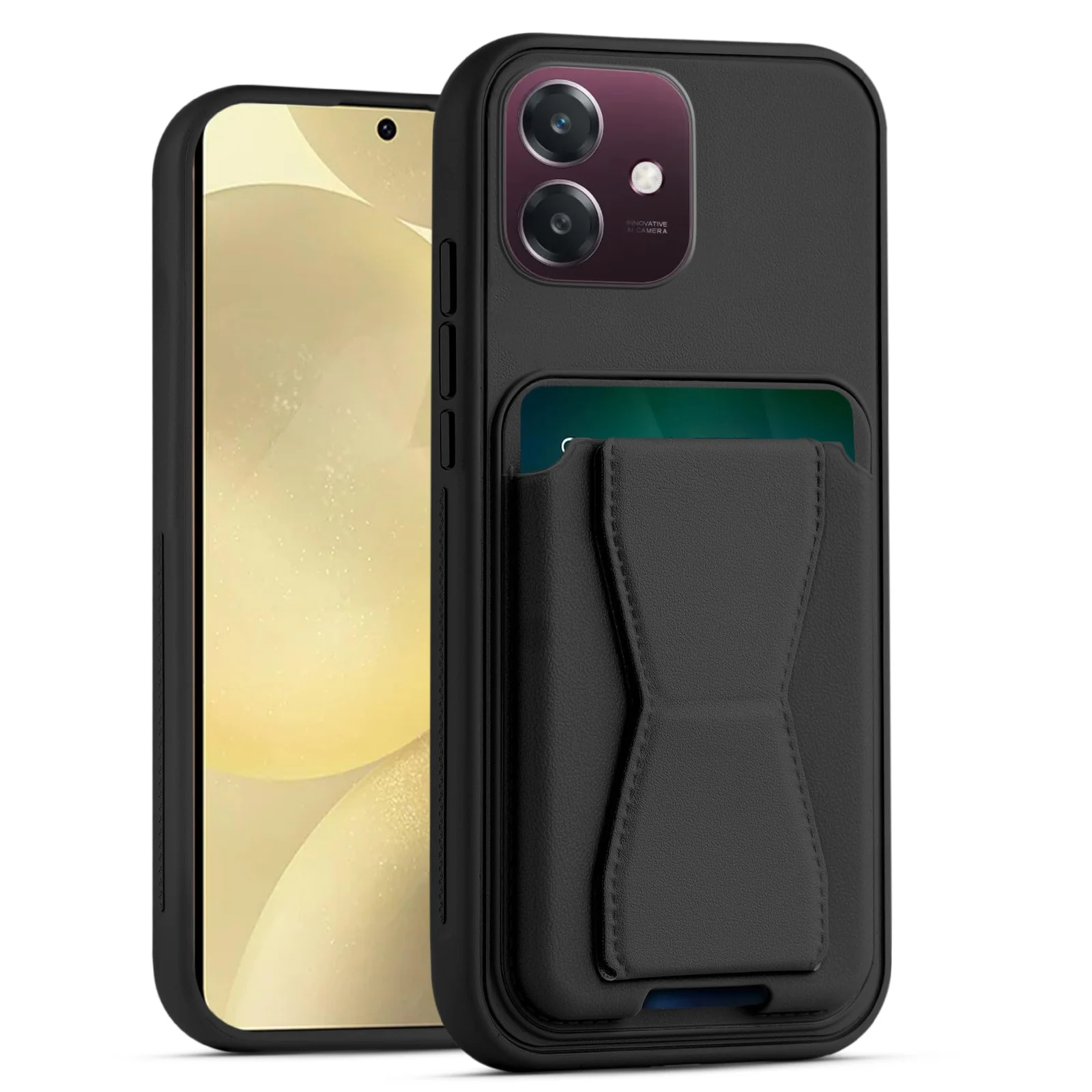 DL3 Mobilak Leather Wallet Case with Card Slot for OPPO A3 / OPPO A3X with Camera Protection and Shockproof Design