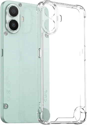 DL3 Mobilak Case Compatible with Nothing CMF Phone 1, Cover SiliconeTransparent TPU Gorilla Anti-shock Protector Camera Shockproof Corners - Clear
