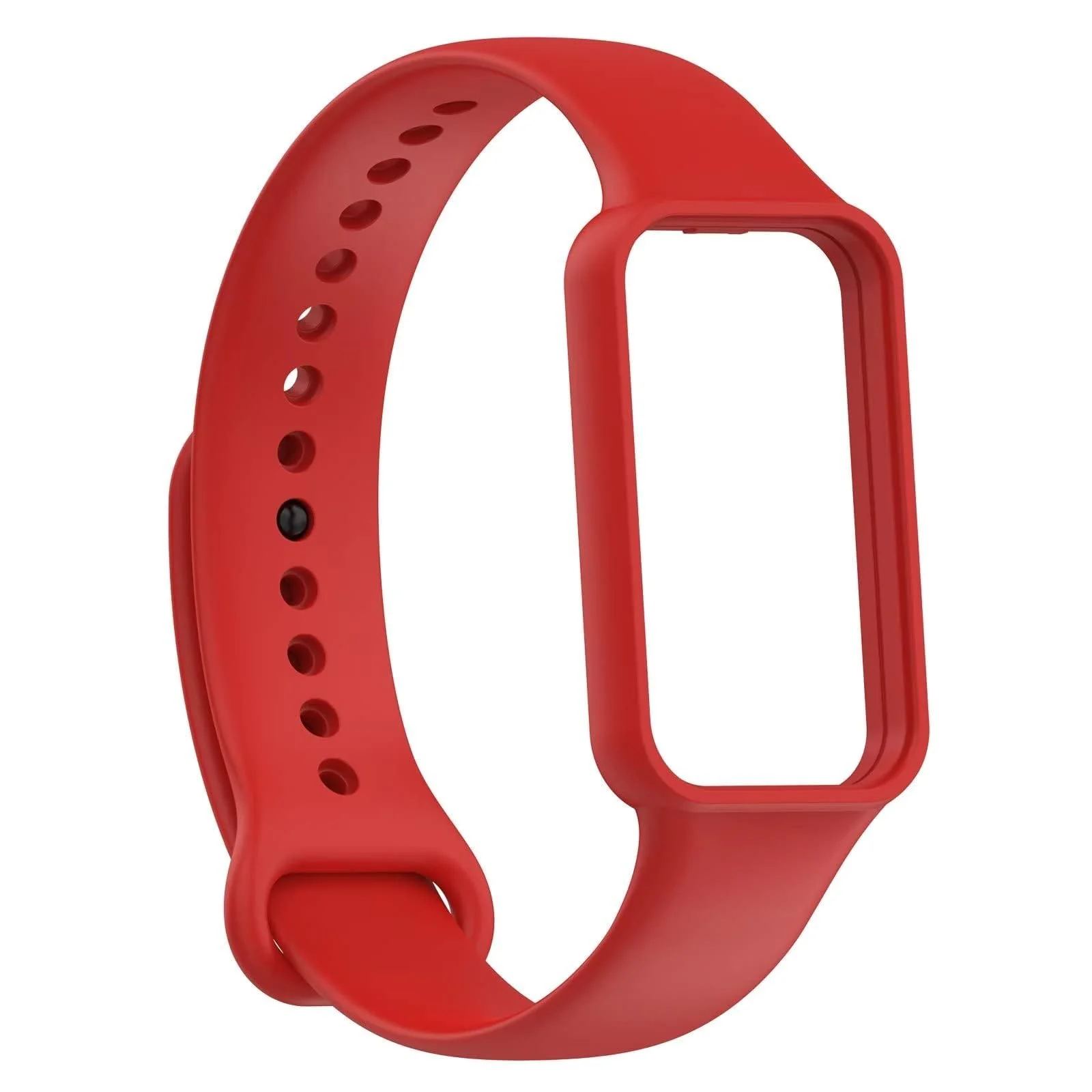DL3 Mobilak Sport Band Compatible With Amazfit Band 7 Fitness Tracker Replacement Strap Soft Silicone Wristband Bracelet For Amazfit Band7 - Red