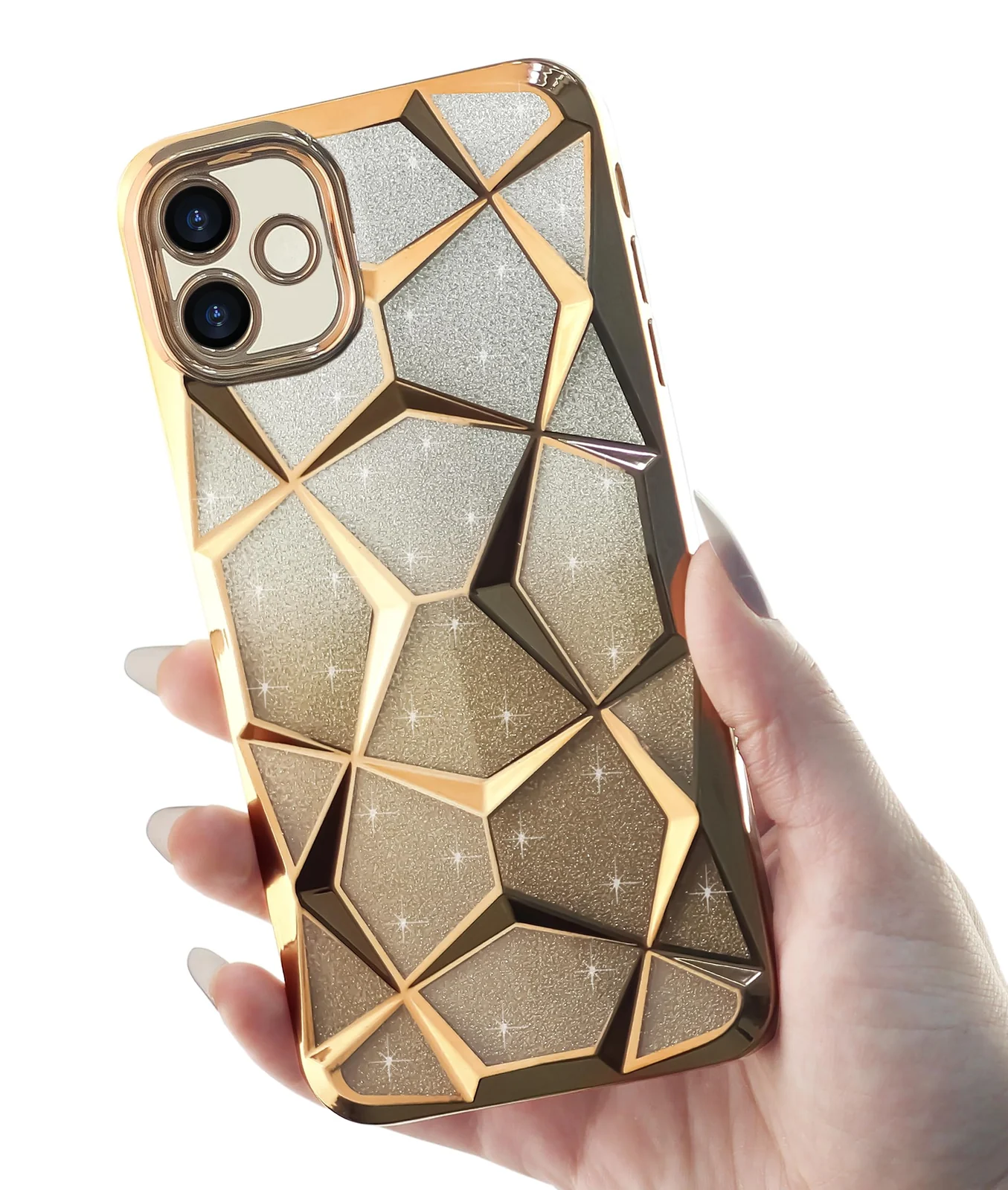 DL3 MOBILAK Gradient Glitter TPU Phone Case for OPPO A5i