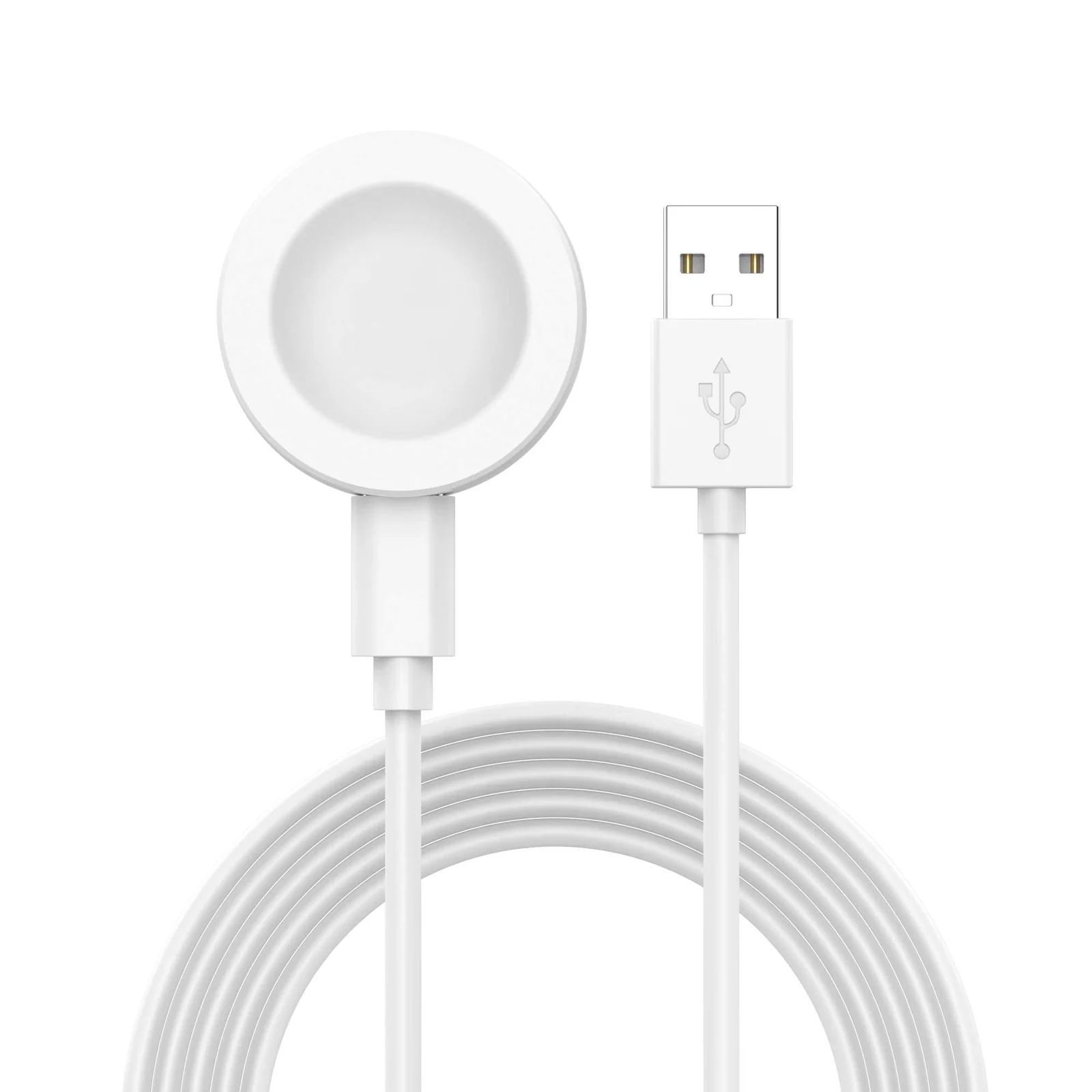 DL3 Mobilak Magnetic Charger Compatible with Huawei Watch GT5/GT4/GT3/GT3 Pro/GT3 SE/GT2 Pro/Watch 4/4 Pro/3/3 Pro/Ultimate/GT Runner, Portable Charger Dock with a Separate 100 cm Charging Cable Cord - White