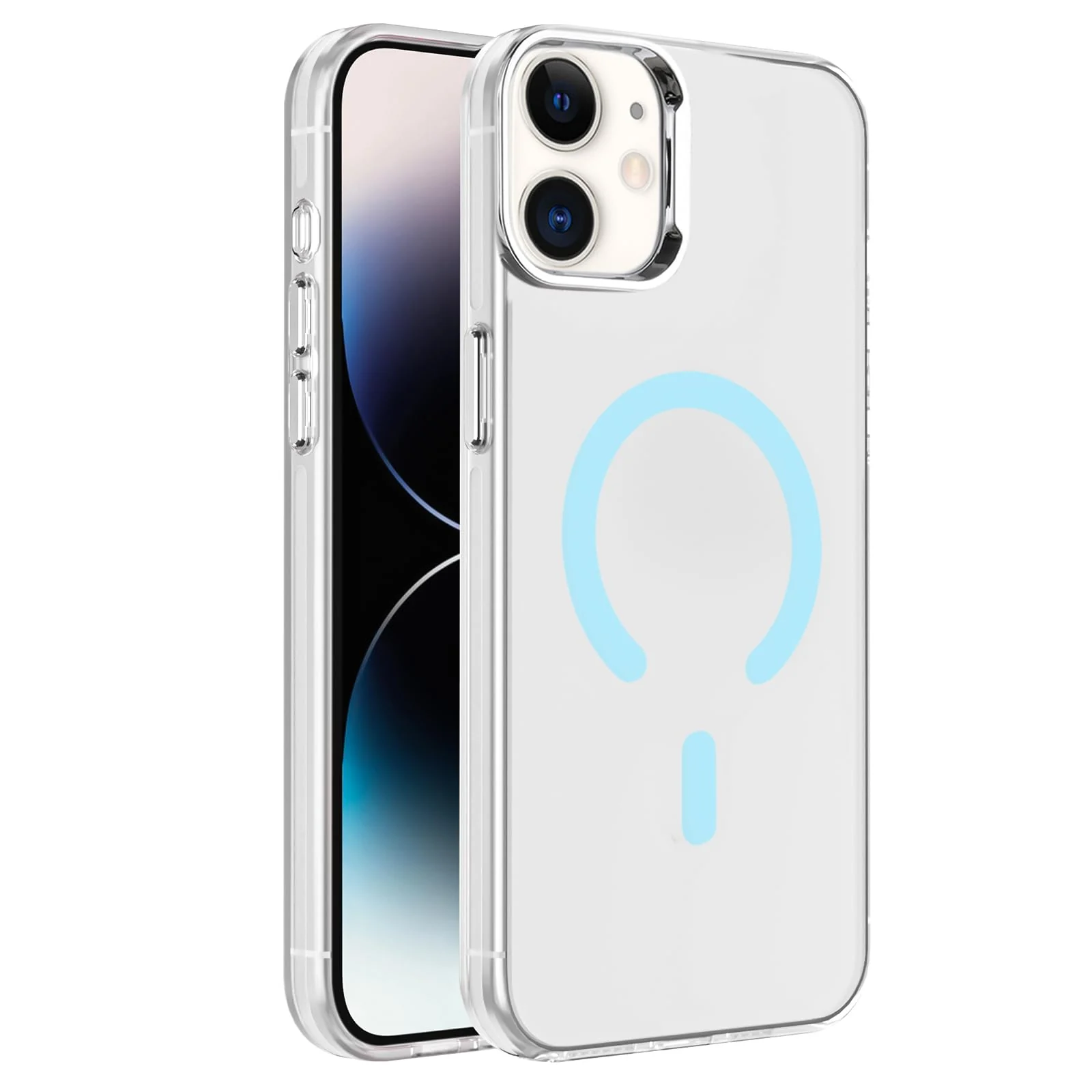 DL3 Mobilak Case for iPhone 11 Crystal Clear [Not Compatible with MagSafe] Soft TPU Gel Case Flexible Silicone Anti-Scratch Transparent TPU Cover - Baby Blue