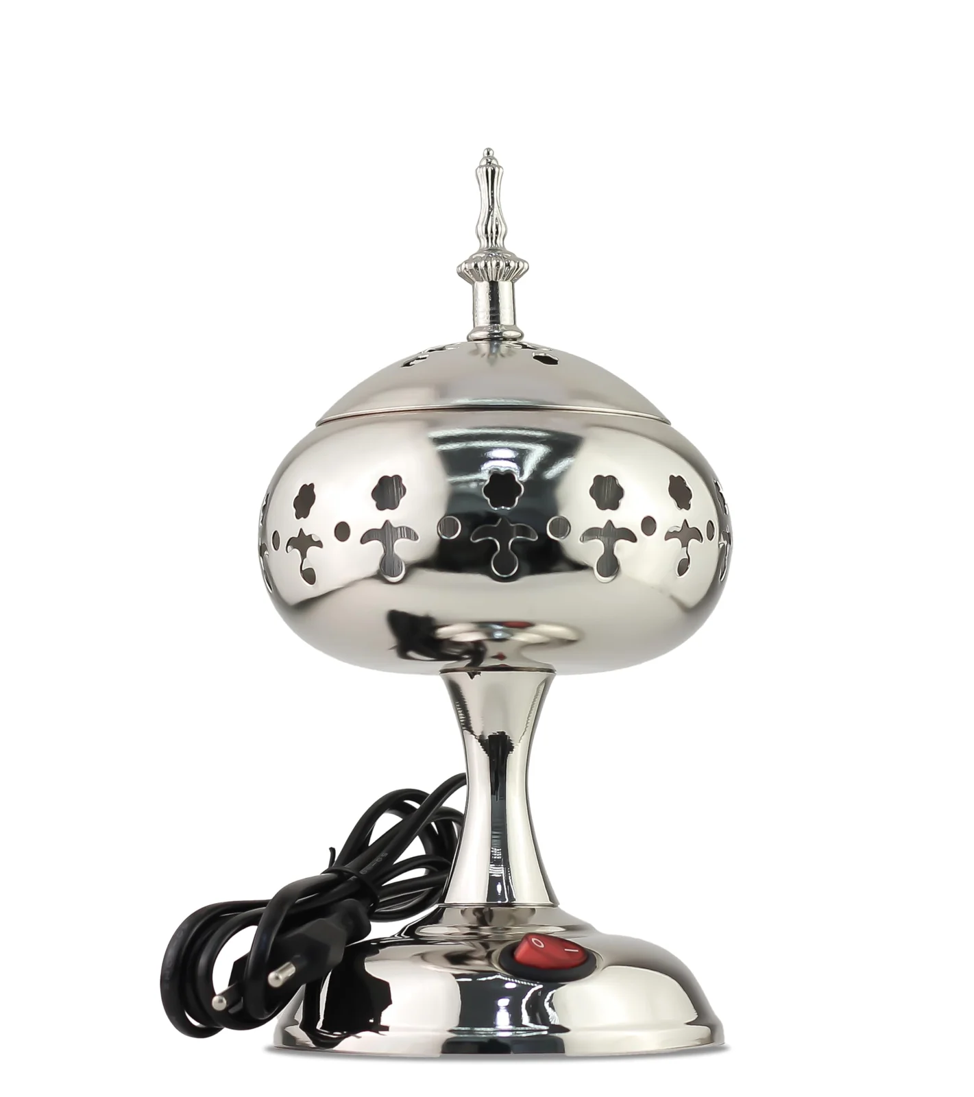 Mobigon Arabian Electric Incense Burners metal Vintage Arabic Burner, Middle Eastern Incense Holder- Electric Incense Burner Bakhoor Suitable For Arabian Oud, Home, Hotel Decor - Style 3