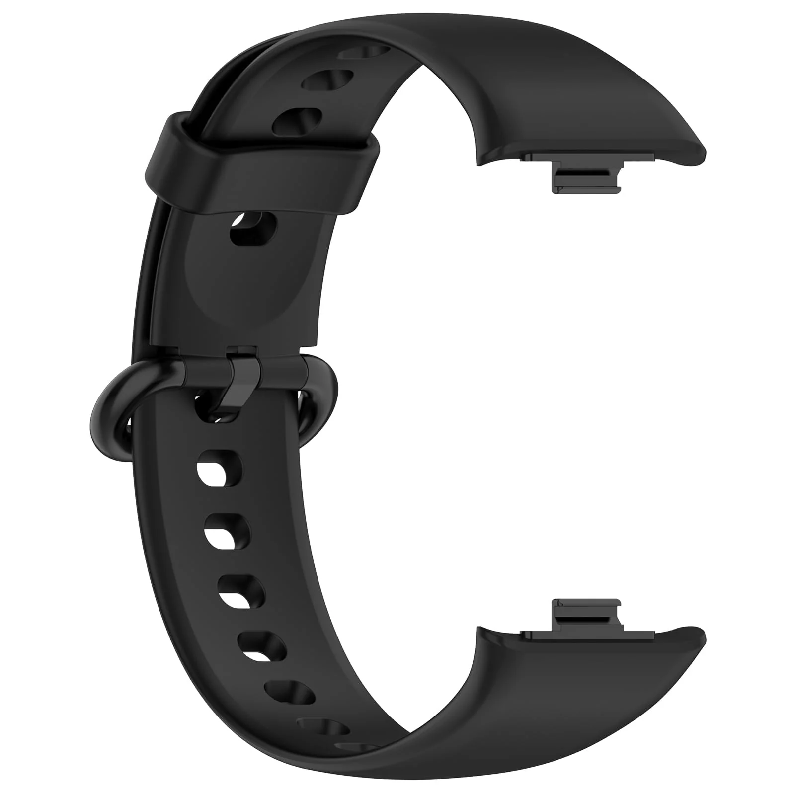 DL3 Mobilak Bracelet for Redmi Watch 4 / Redmi Watch 5 / Xiaomi Smart Band 8 Pro/Xiaomi Smart Band 9 Pro Wristbands for Men Women, Silicone Strap, Waterproof Sports Replacement Strap - Black