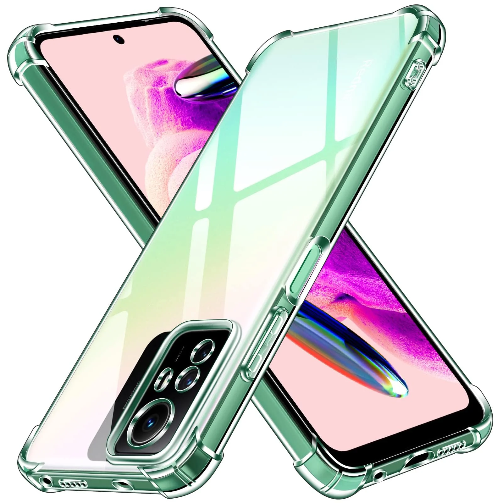 DL3 Mobilak Clear TPU Protective Case for Xiaomi Redmi Note 12S with Camera Protection and Shockproof Design - Clear