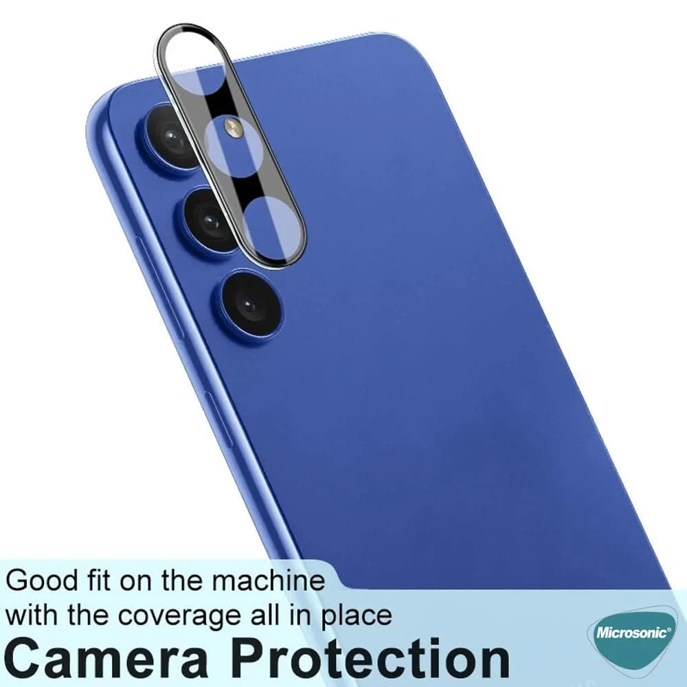 DL3 Mobilak Samsung Galaxy A34 5G Camera Lens Protector Tempered Glass Screen Protector HD [Full Coverage][Anti-Scratch] Drop Protection Ultra Clear/Thin Lens Protector Case - Black