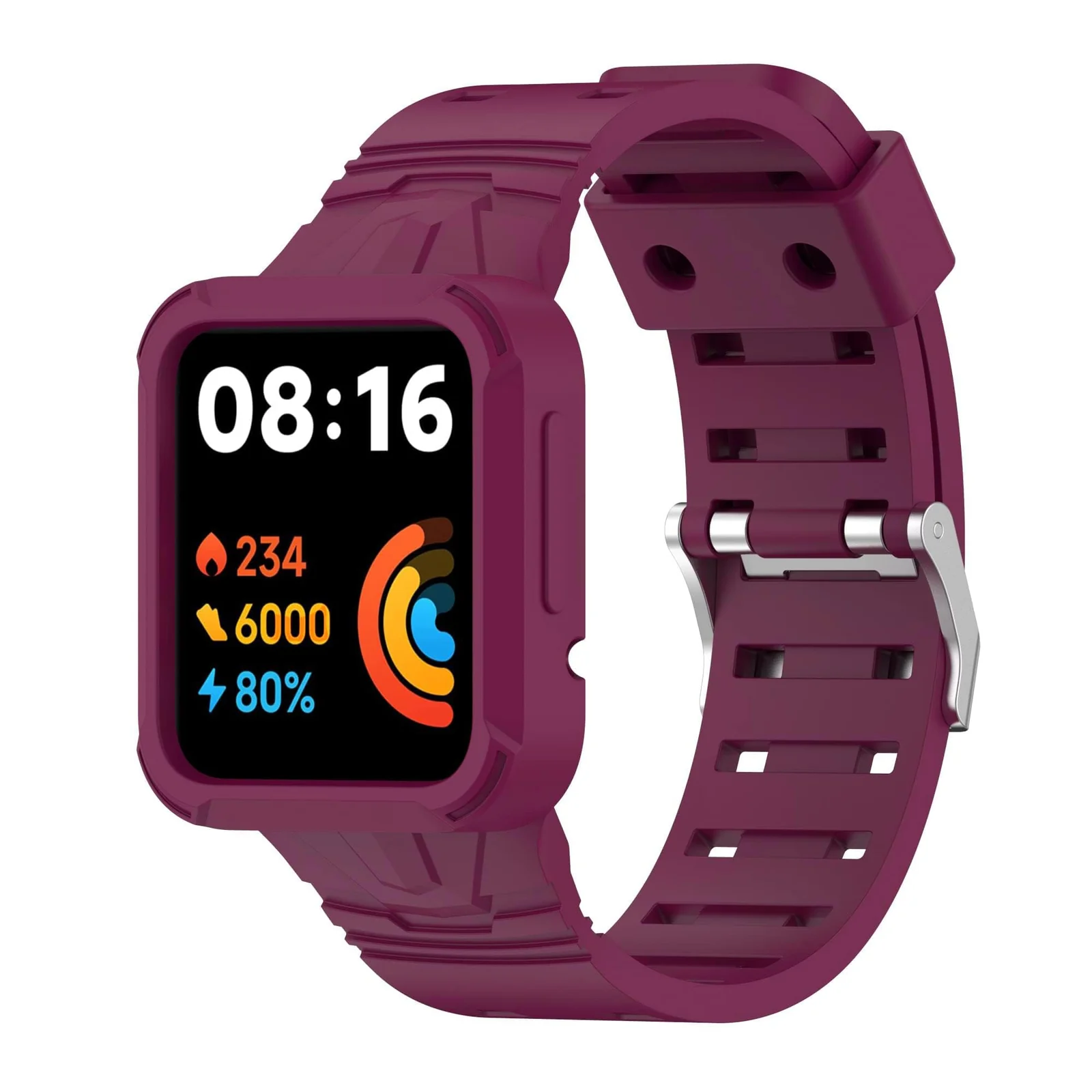 DL3 Mobilak Replacement Wrist Band Compatible with Xiaomi Redmi Watch 2 Lite/Mi Watch Lite/Poco Watch/Redmi Watch 2/Horloge 2, Adjustable Soft Silicone Wrist Strap with Cover - Black