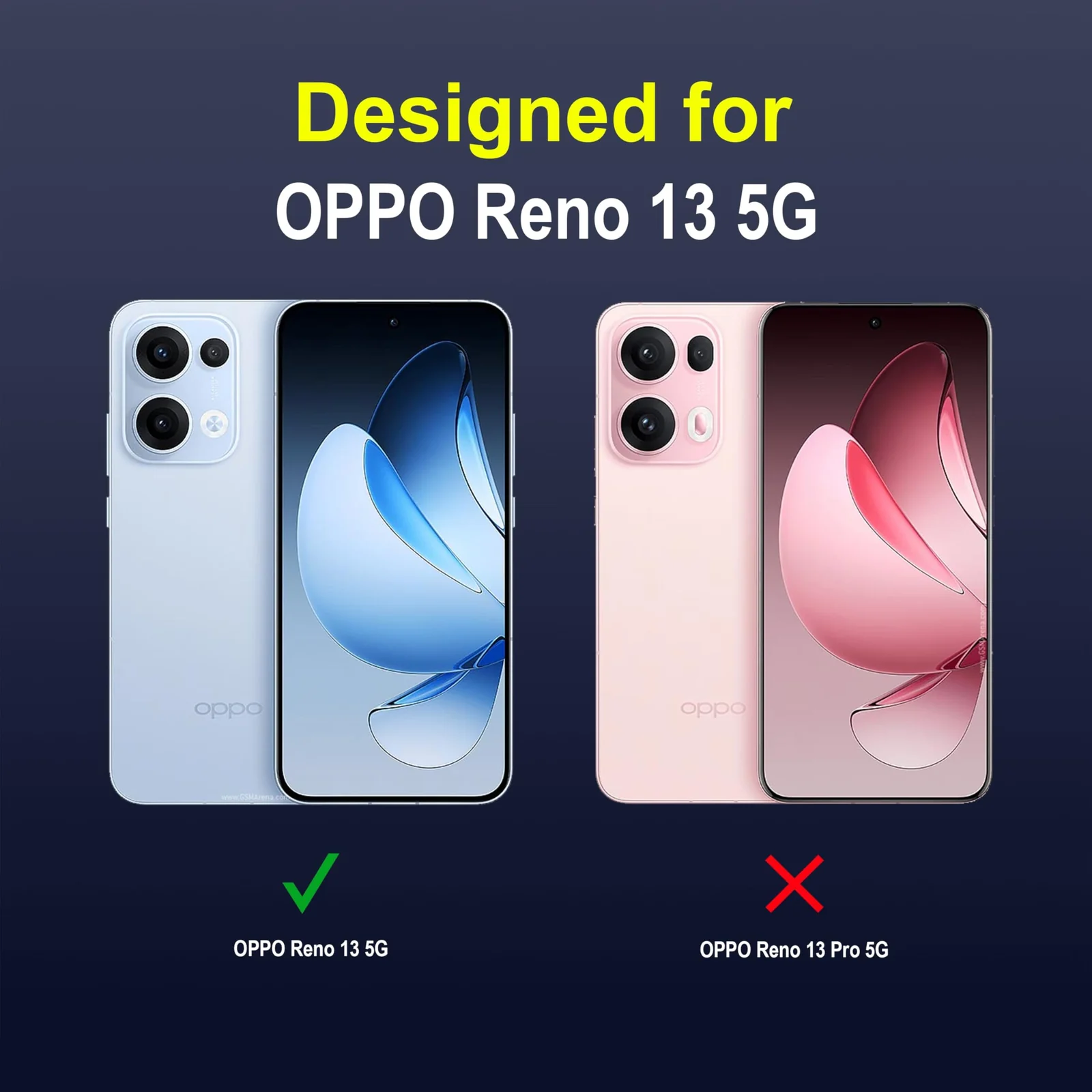 DL3 Mobilak Flexible Silicone and TPU Protective Case with Camera Protection for OPPO Reno 13 5G - Blue