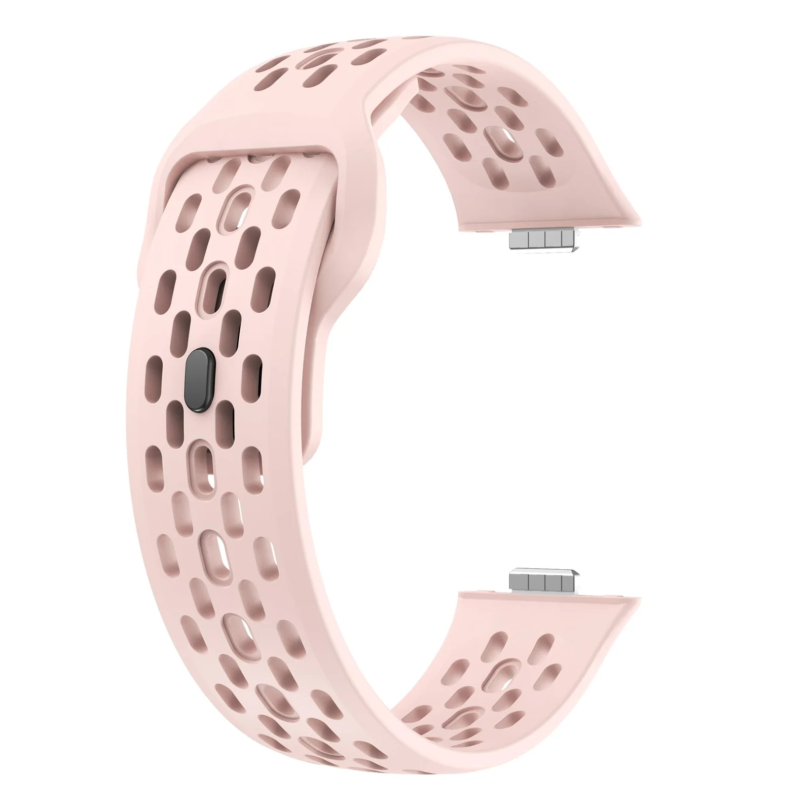 DL3 Mobilak Silicone Mesh Breathable Straps for Huawei Watch Fit 4 Pro Strap. Wristband Bands Bracelet Sports Bracelet Quick Release Adjustable Armband for Huawei Watch Fit 4/Fit 3 - Pink