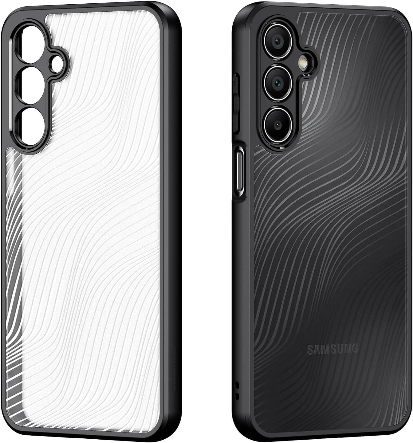 DL3 Mobilak Compatible with Samsung Galaxy A16 Case Waterproof, Full-Body Heavy Duty Shockproof Phone Case, Translucent Matte Cover, Built-in Camera Lens Protective - Black