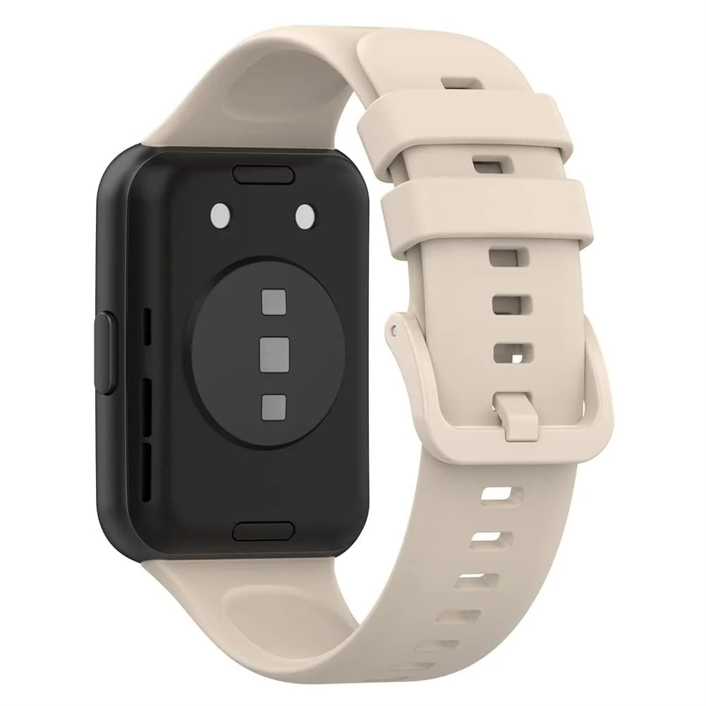DL3 Mobilak Silicone Strap Compatible With Huawei Watch Fit 2, Sport Band Wristband Bracelet - Beige
