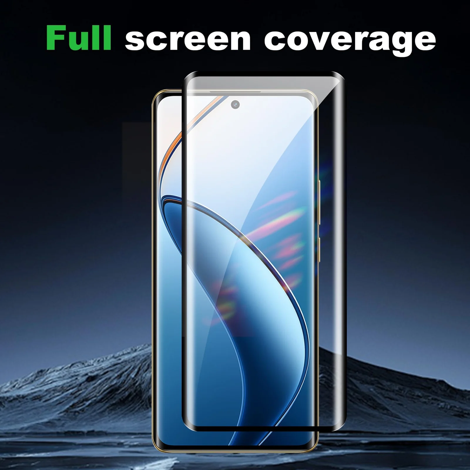 DL3 Mobilak Screen Protector for realme 12 Pro Plus/realme 12 Pro+, Tempered Glass Screen Saver Premium HD Protective, Scratch Resistant, NO-Bubble, 9H Hardness, Full Coverage Film - Clear