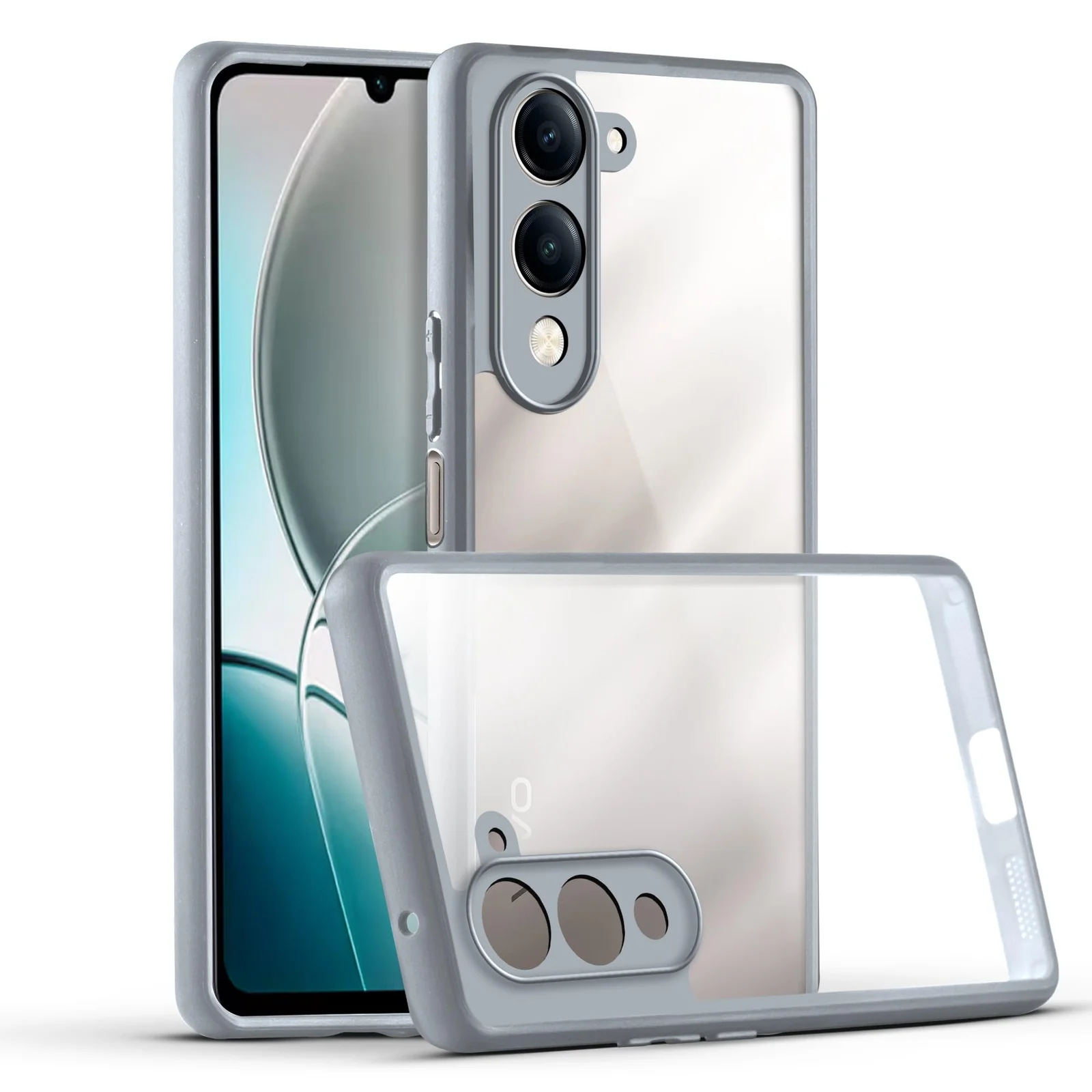 DL3 Mobilak Rugged Protective Case for vivo Y04 / vivo Y29s 5G, Camera protection, Shock-absorbing protection, Scratch-resistant surface - Gray